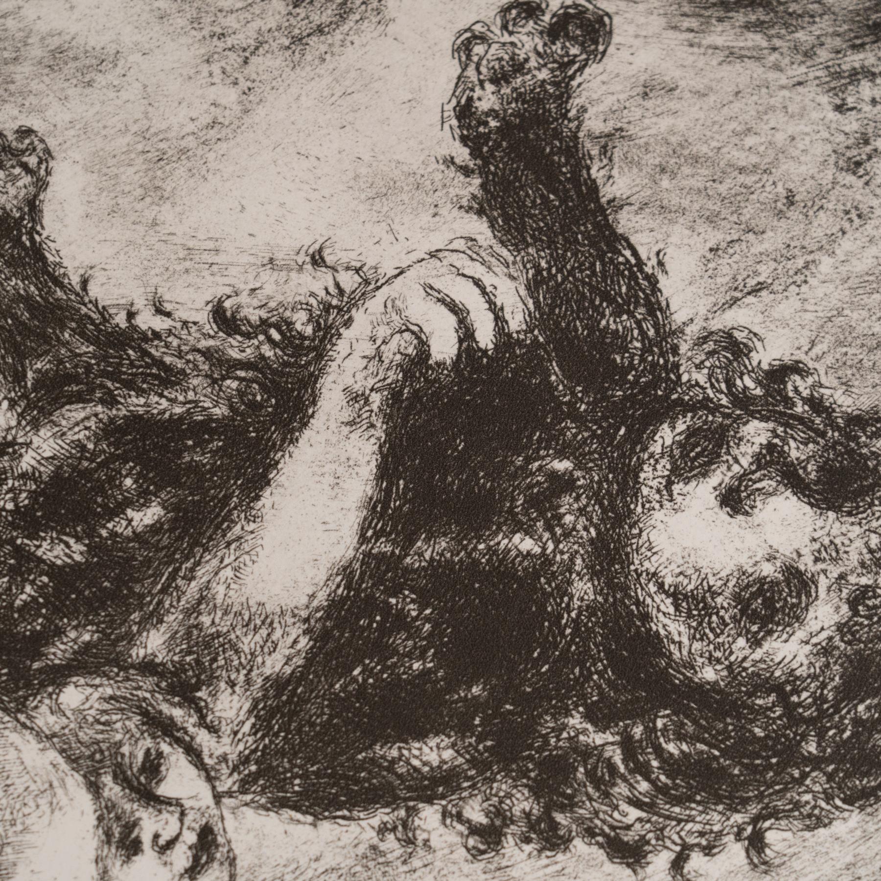 Stampa eliografica di Marc Chagall incorniciata della Collection'S 1956 Bible in vendita 3