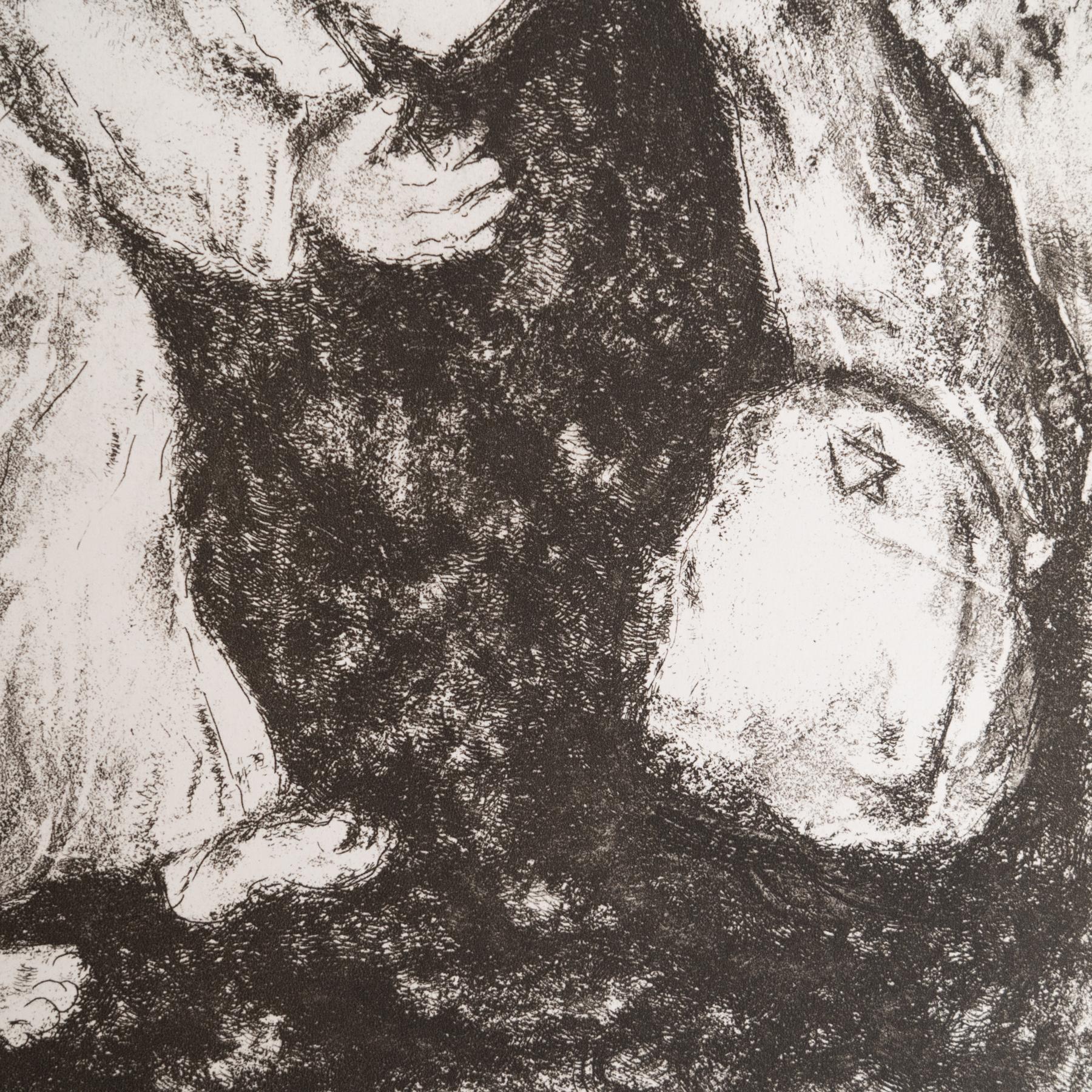 Heliograbado enmarcado de Marc Chagall de la Colección de la Biblia de 1956 en Bueno estado para la venta en Barcelona, Barcelona