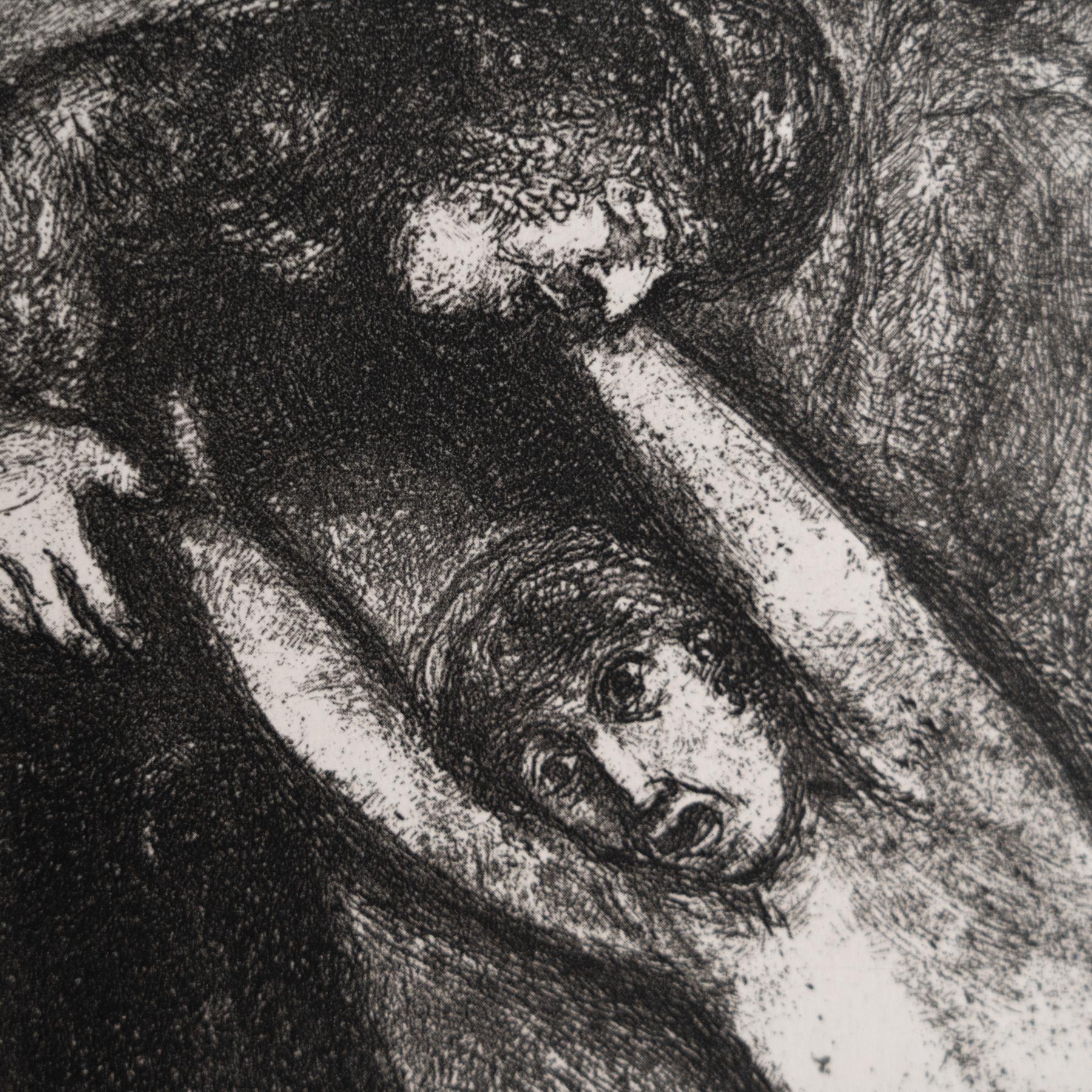 Metà XX secolo Stampa eliografica di Marc Chagall incorniciata della Collection'S 1956 Bible in vendita
