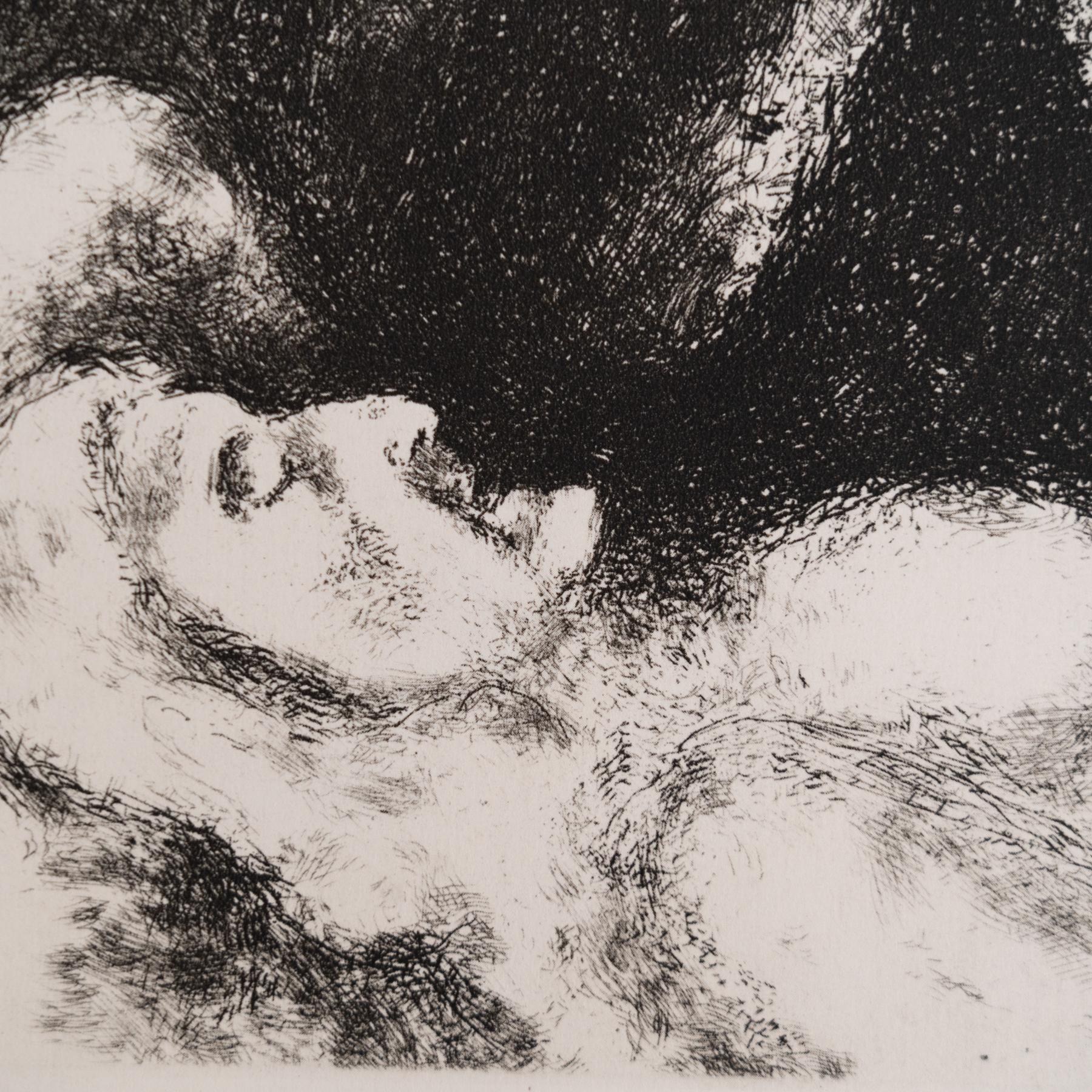 Carta Stampa eliografica di Marc Chagall incorniciata della Collection'S 1956 Bible in vendita