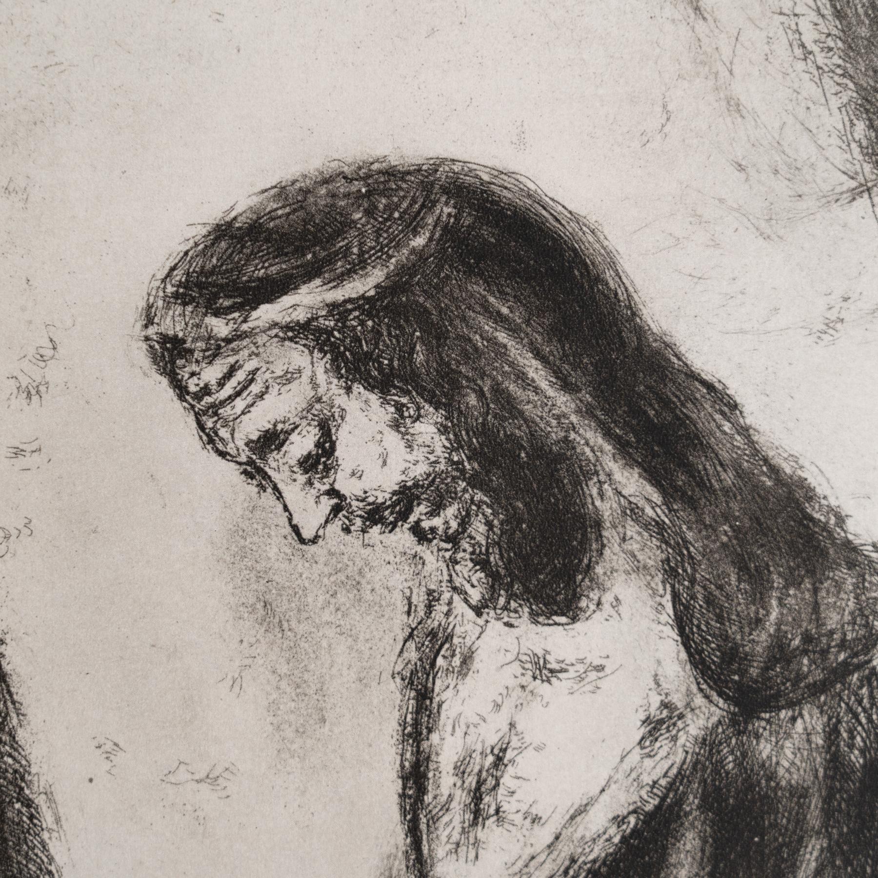 Heliograbado enmarcado de Marc Chagall de la Colección de la Biblia de 1956 Papel en venta