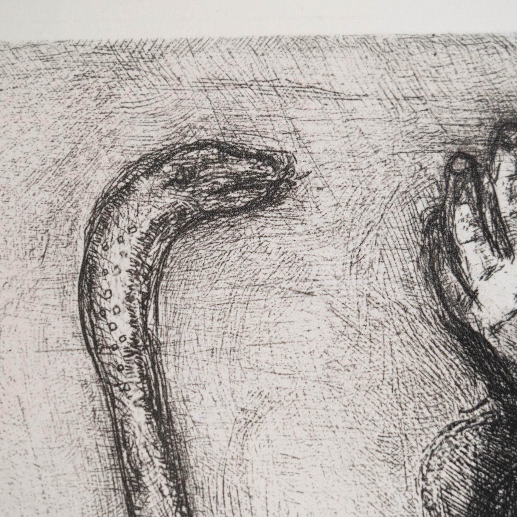 Carta Stampa eliografica di Marc Chagall incorniciata della Collection'S 1956 Bible in vendita