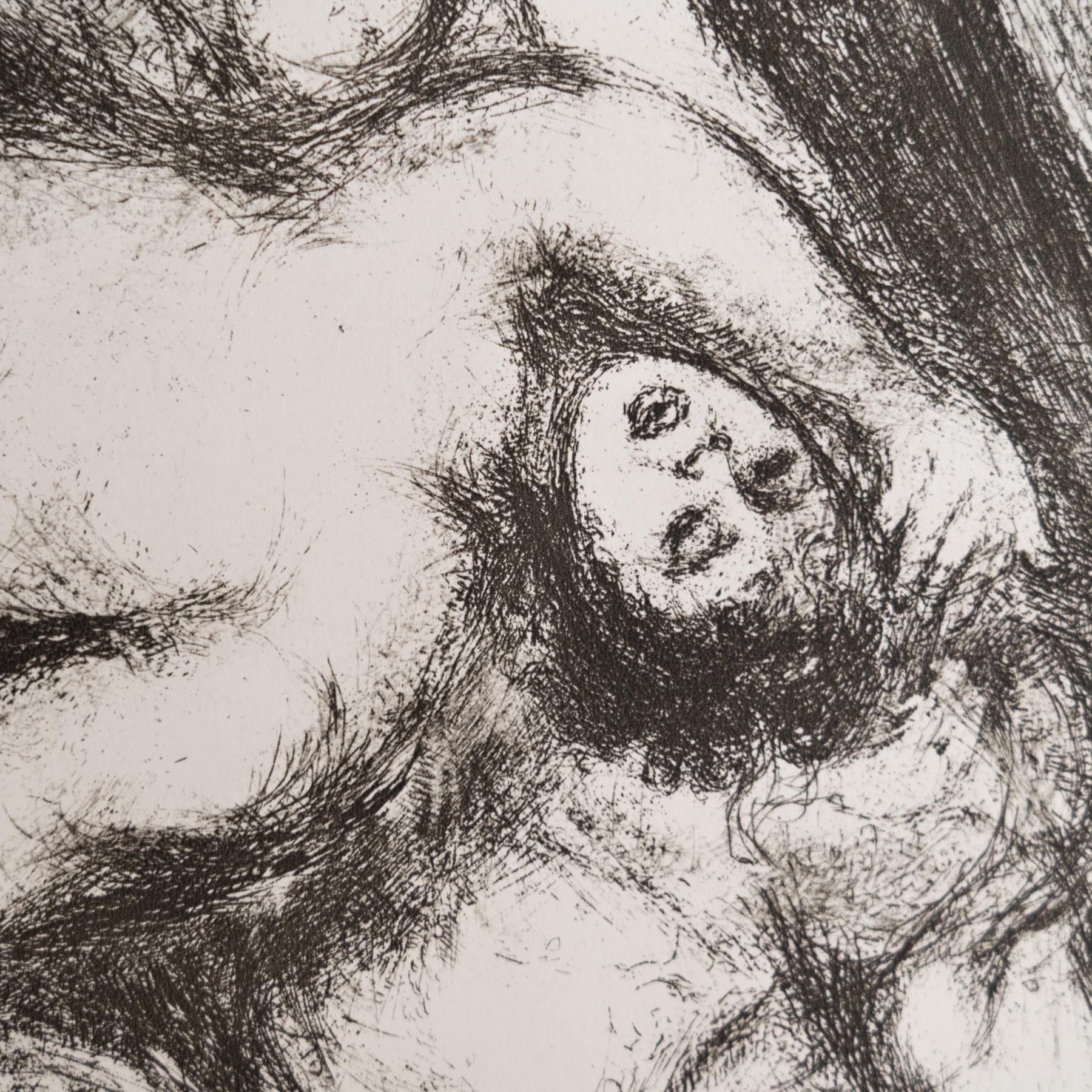 Carta Stampa eliografica di Marc Chagall incorniciata della Collection'S 1956 Bible in vendita