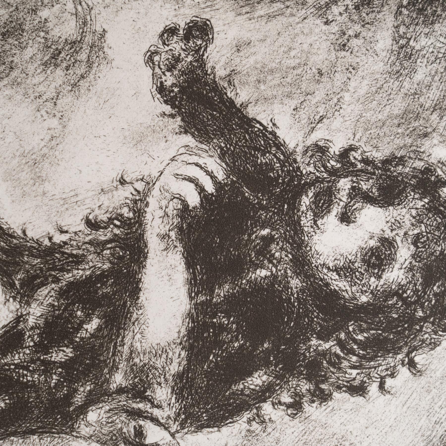 Carta Stampa eliografica di Marc Chagall incorniciata della Collection'S 1956 Bible in vendita