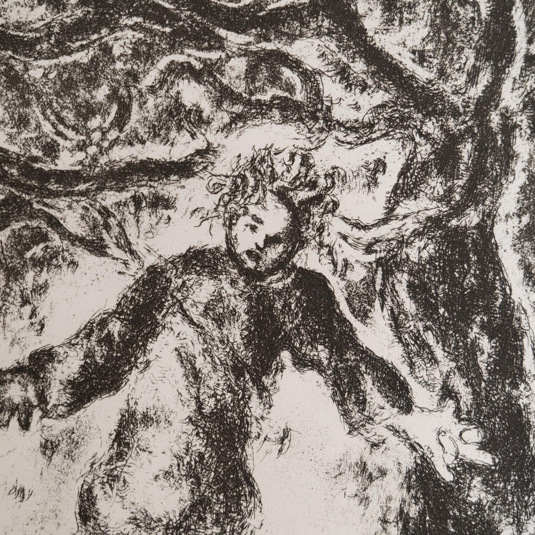 Carta Stampa eliografica di Marc Chagall incorniciata della Collection'S 1956 Bible in vendita