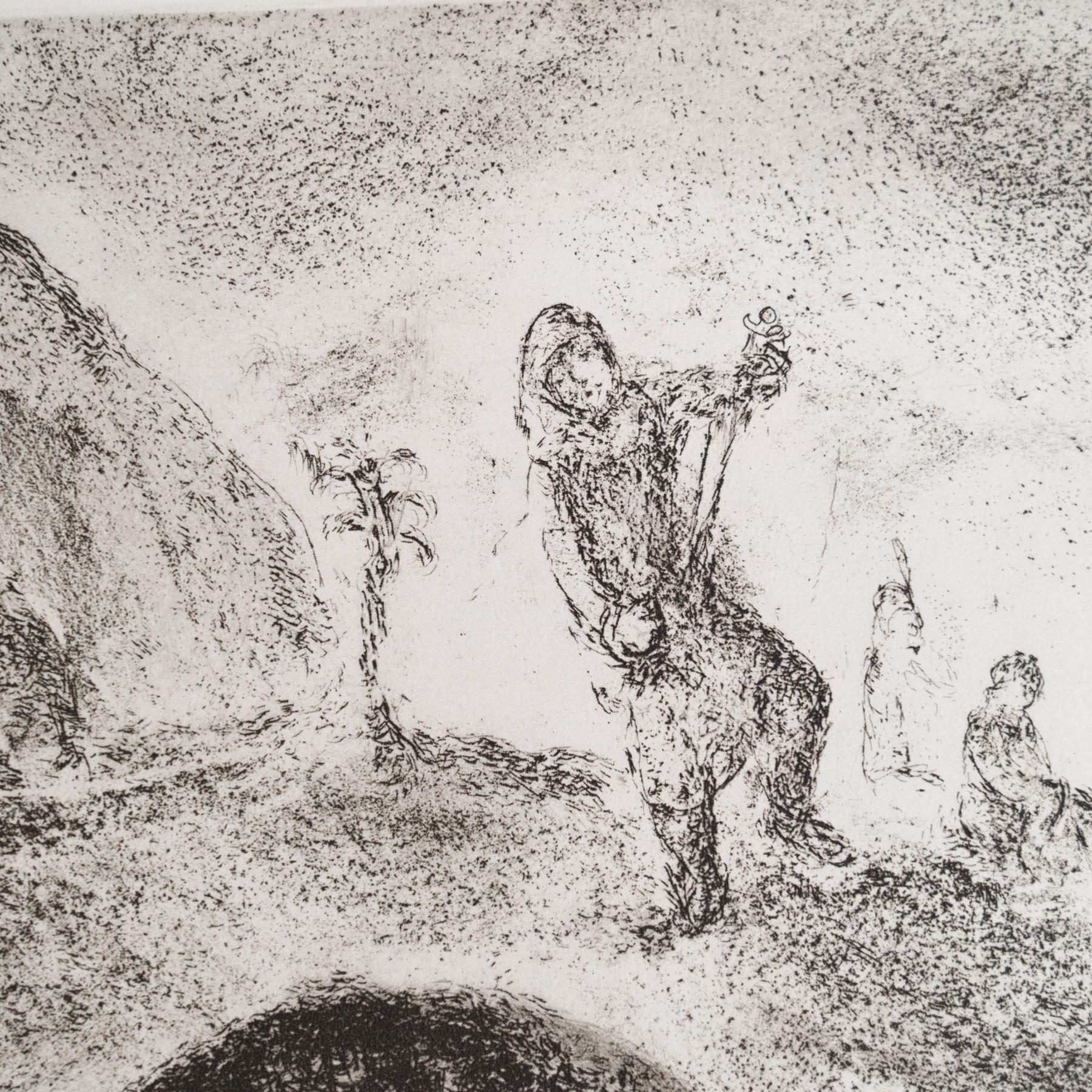Carta Stampa eliografica di Marc Chagall incorniciata della Collection'S 1956 Bible in vendita