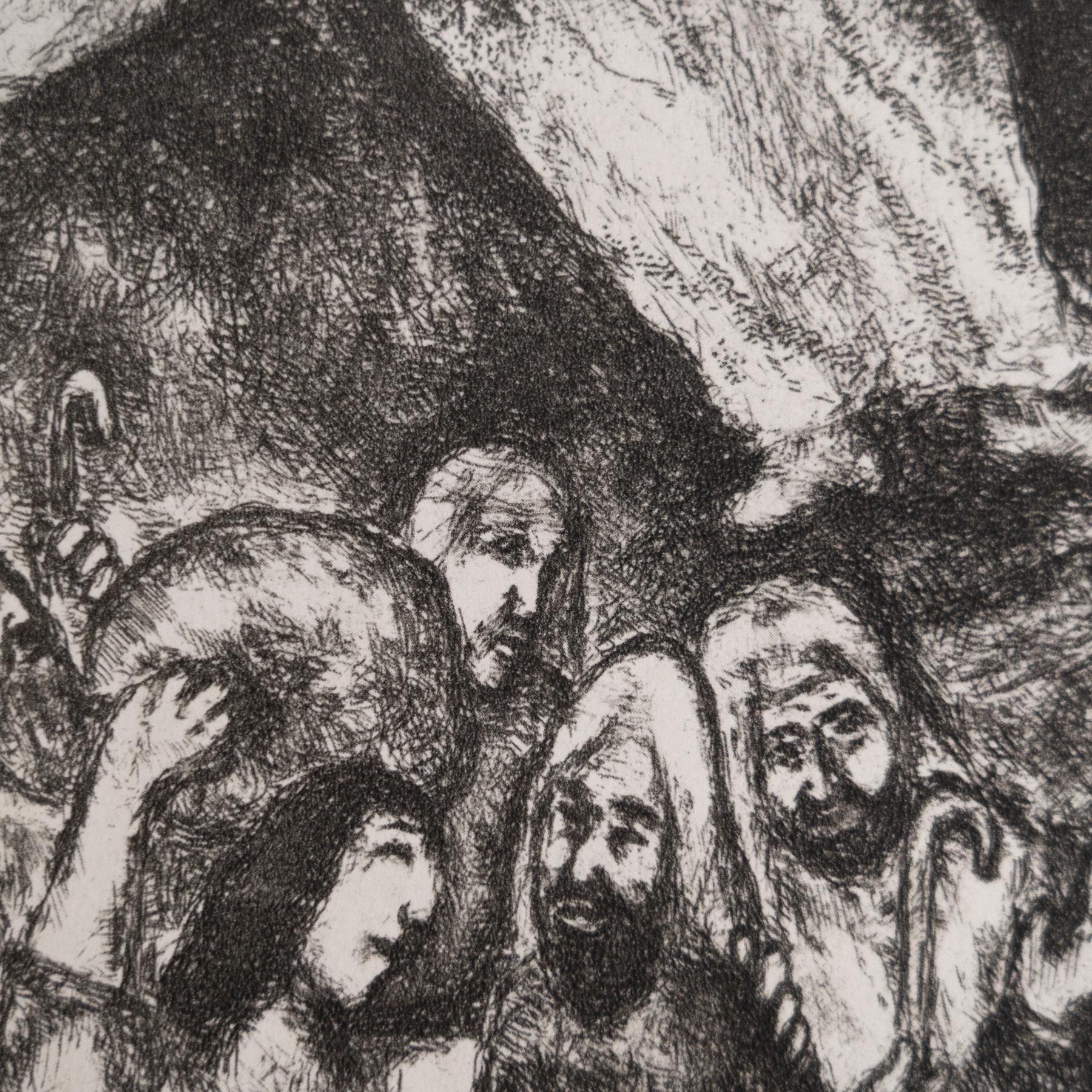 Stampa eliografica di Marc Chagall incorniciata della Collection'S 1956 Bible in vendita 1