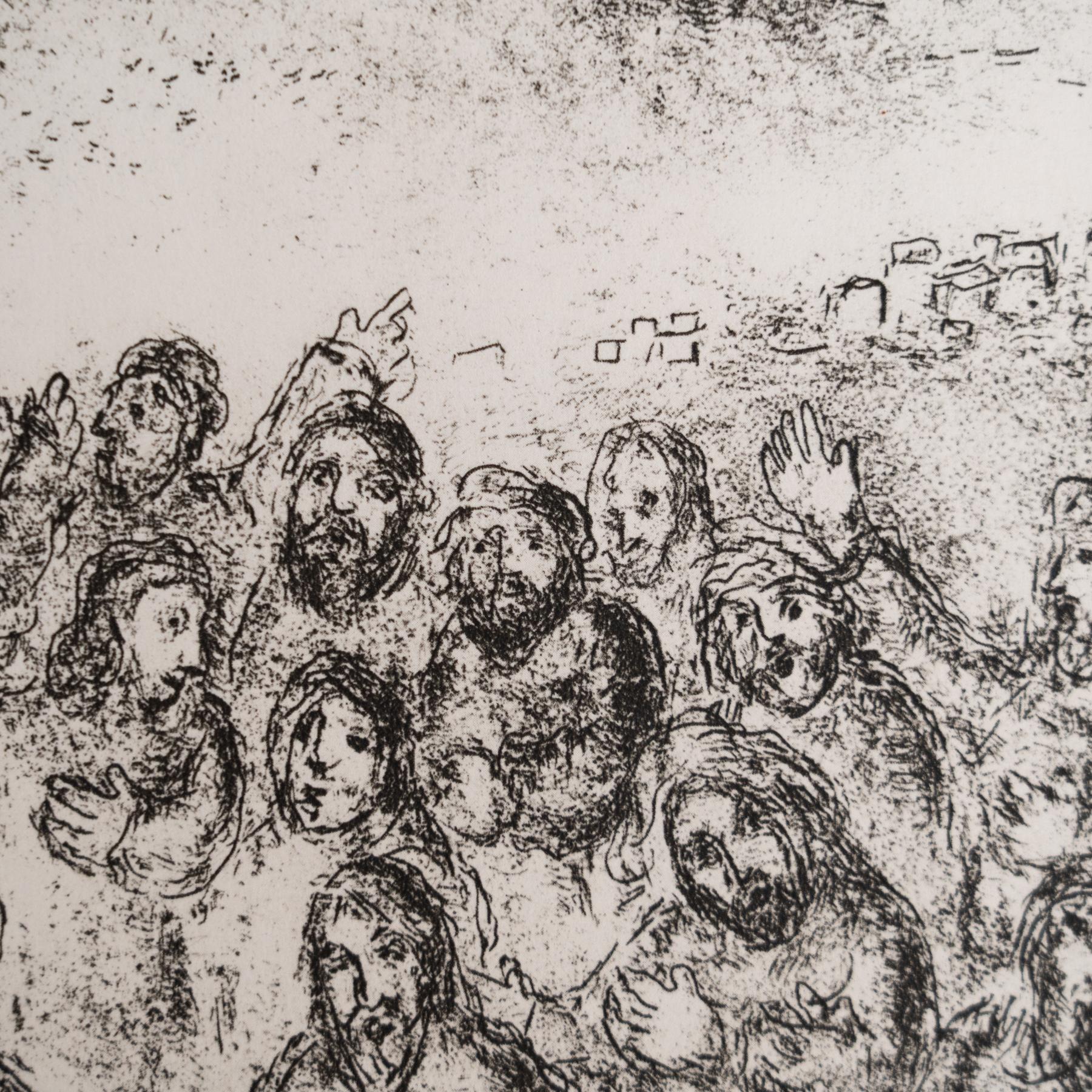 Stampa eliografica di Marc Chagall incorniciata della Collection'S 1956 Bible in vendita 1