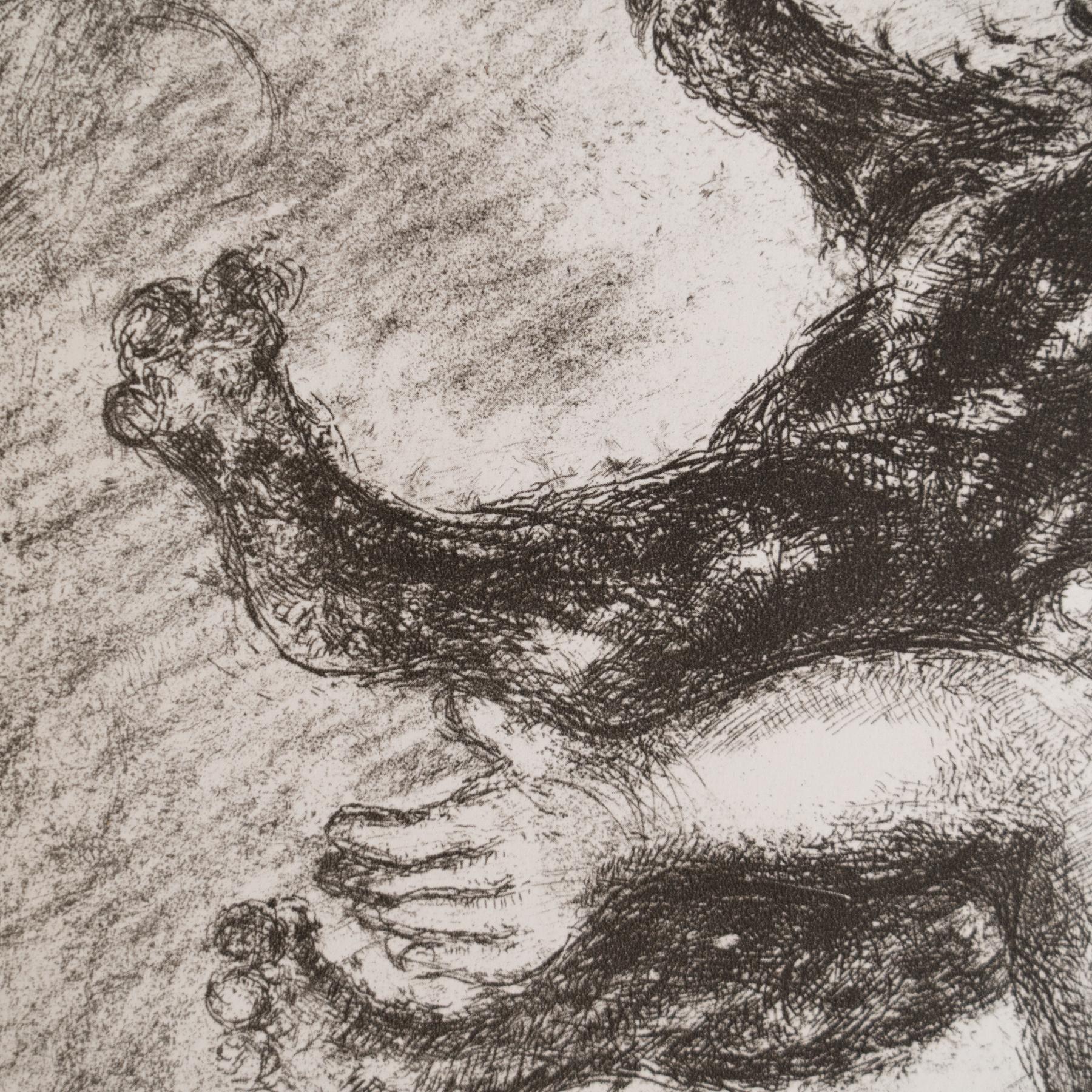 Stampa eliografica di Marc Chagall incorniciata della Collection'S 1956 Bible in vendita 2