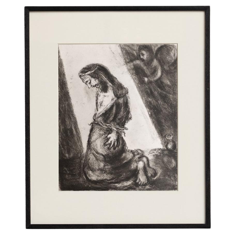 Heliograbado enmarcado de Marc Chagall de la Colección de la Biblia de 1956 en venta