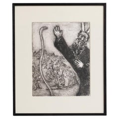 Stampa eliografica di Marc Chagall incorniciata della Collection'S 1956 Bible