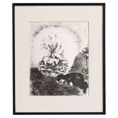 Marc Chagall Framed Heliogravure Print from the 1956 Bible Collection