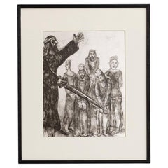 Impression héliogravée encadrée de la collection Bible de 1956 de Marc Chagall