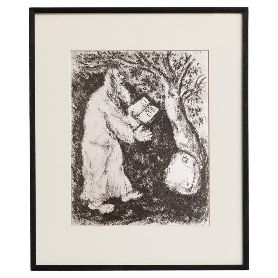 Heliograbado enmarcado de Marc Chagall de la Colección de la Biblia de 1956 en venta