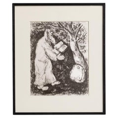 Impression héliogravée encadrée de la collection Bible de 1956 de Marc Chagall