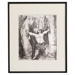 Impression héliogravée encadrée de la collection Bible de 1956 de Marc Chagall