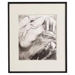 Impression héliogravée encadrée de la collection Bible de 1956 de Marc Chagall