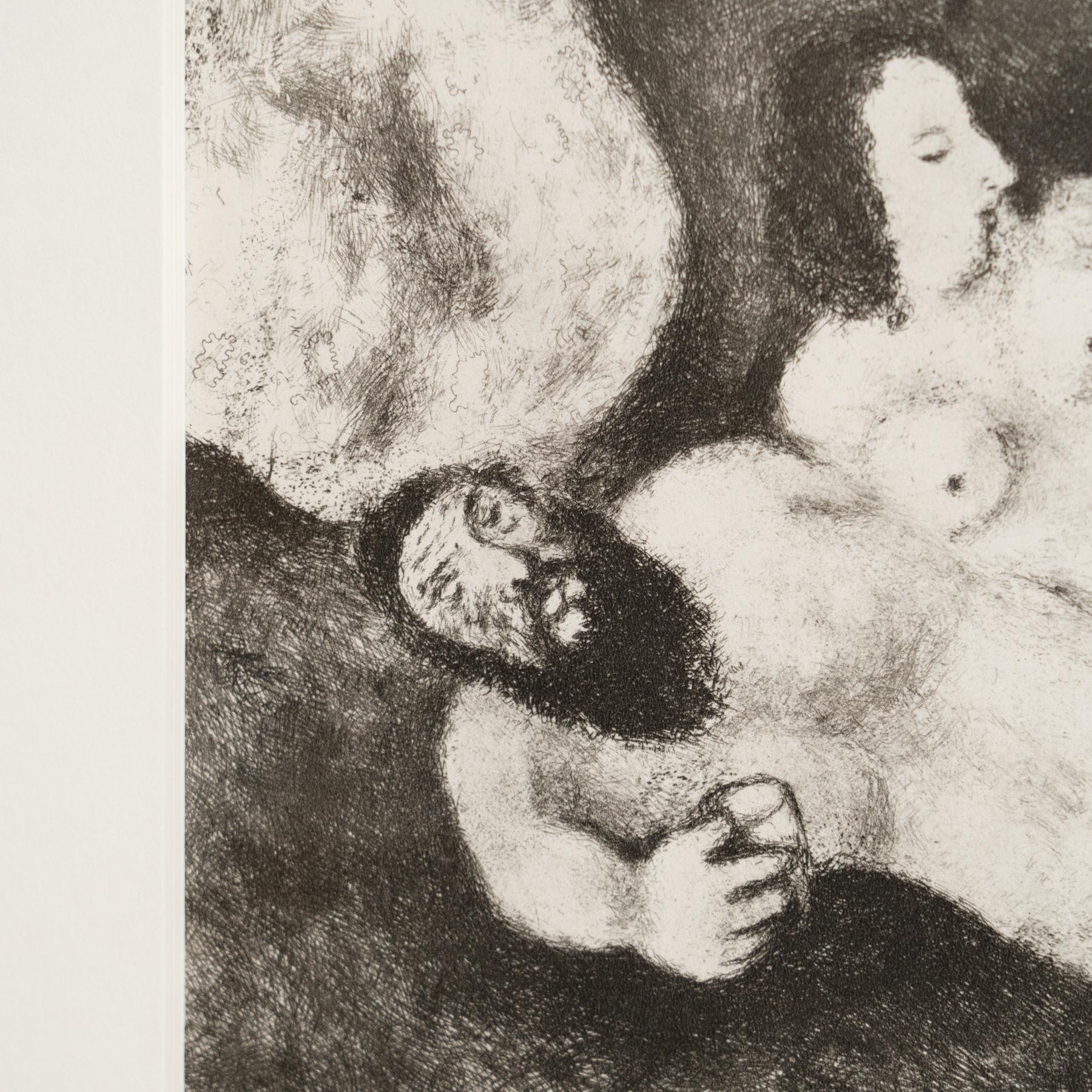 Eliografia di Marc Chagall dalla sua iconica serie biblica, 1956 in vendita 3