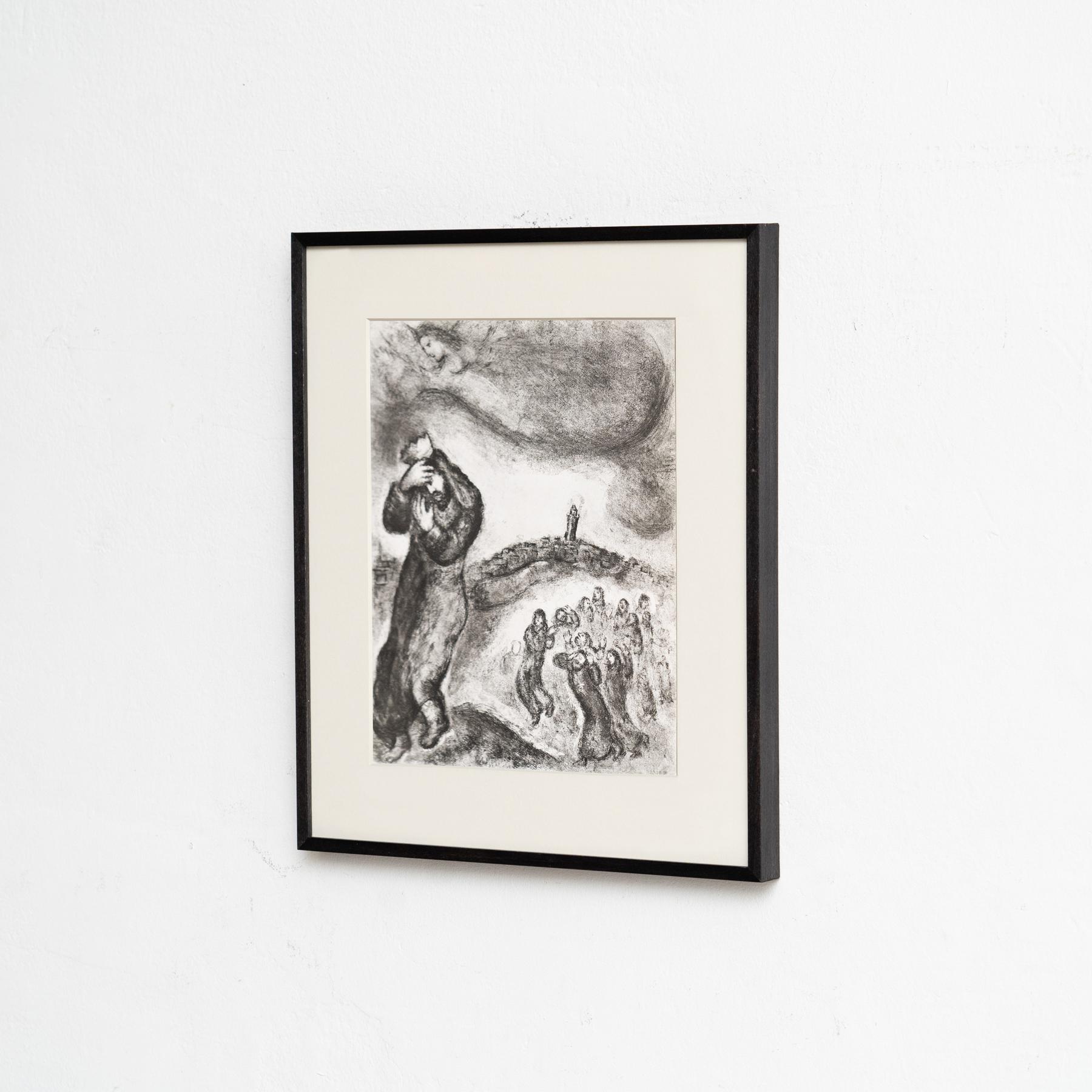Heliograbado de Marc Chagall de su icónica serie bíblica, 1956 Moderno de mediados de siglo en venta