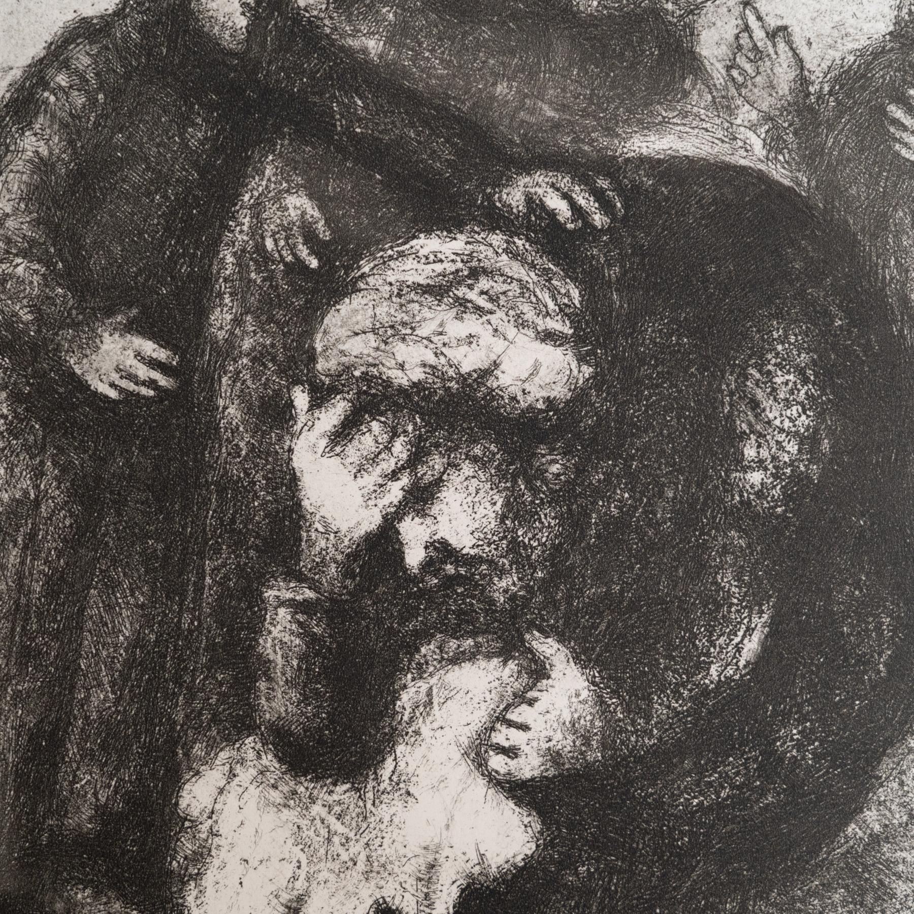 Heliograbado de Marc Chagall de su icónica serie bíblica, 1956 Moderno de mediados de siglo en venta