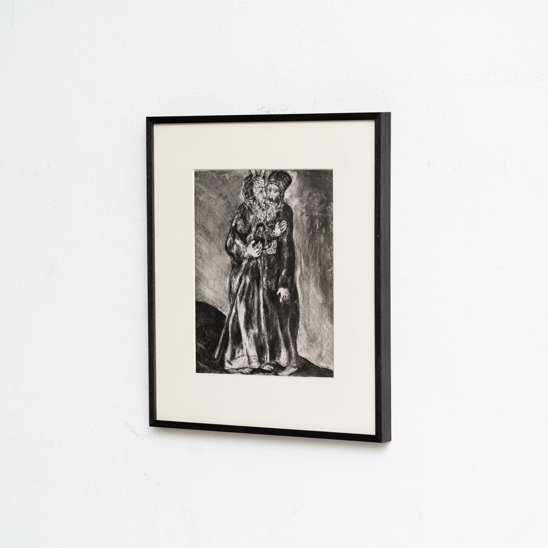 Heliograbado de Marc Chagall de su icónica serie bíblica, 1956 Moderno de mediados de siglo en venta