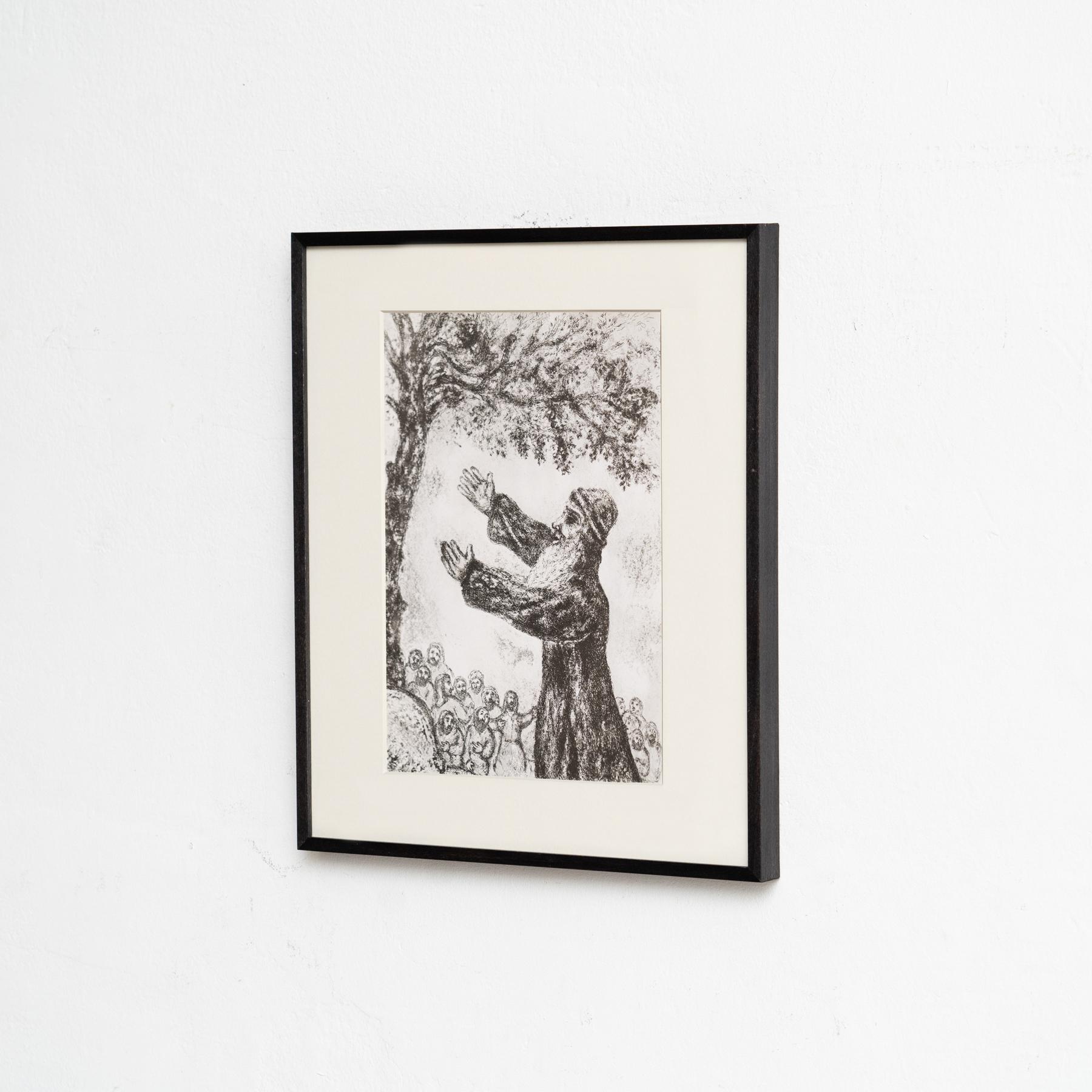 Heliograbado de Marc Chagall de su icónica serie bíblica, 1956 Moderno de mediados de siglo en venta
