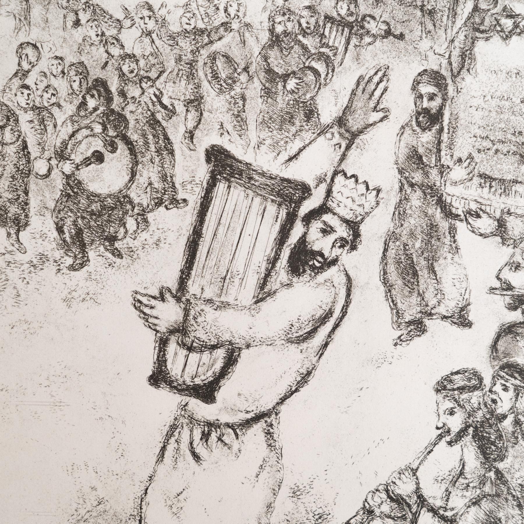 Heliograbado de Marc Chagall de su icónica serie bíblica, 1956 Francés en venta