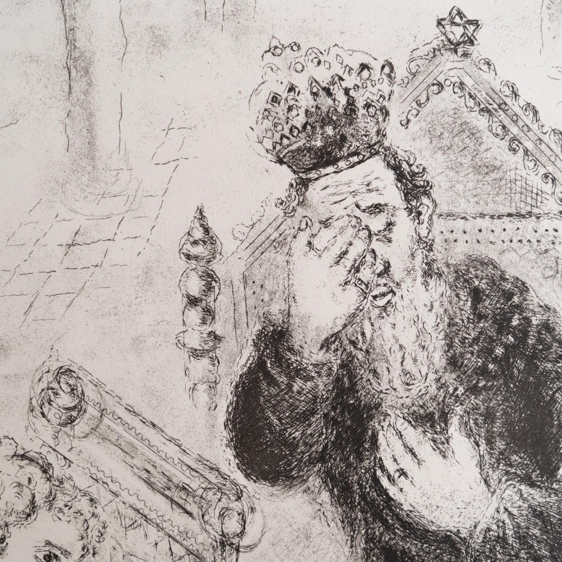 Heliograbado de Marc Chagall de su icónica serie bíblica, 1956 Francés en venta