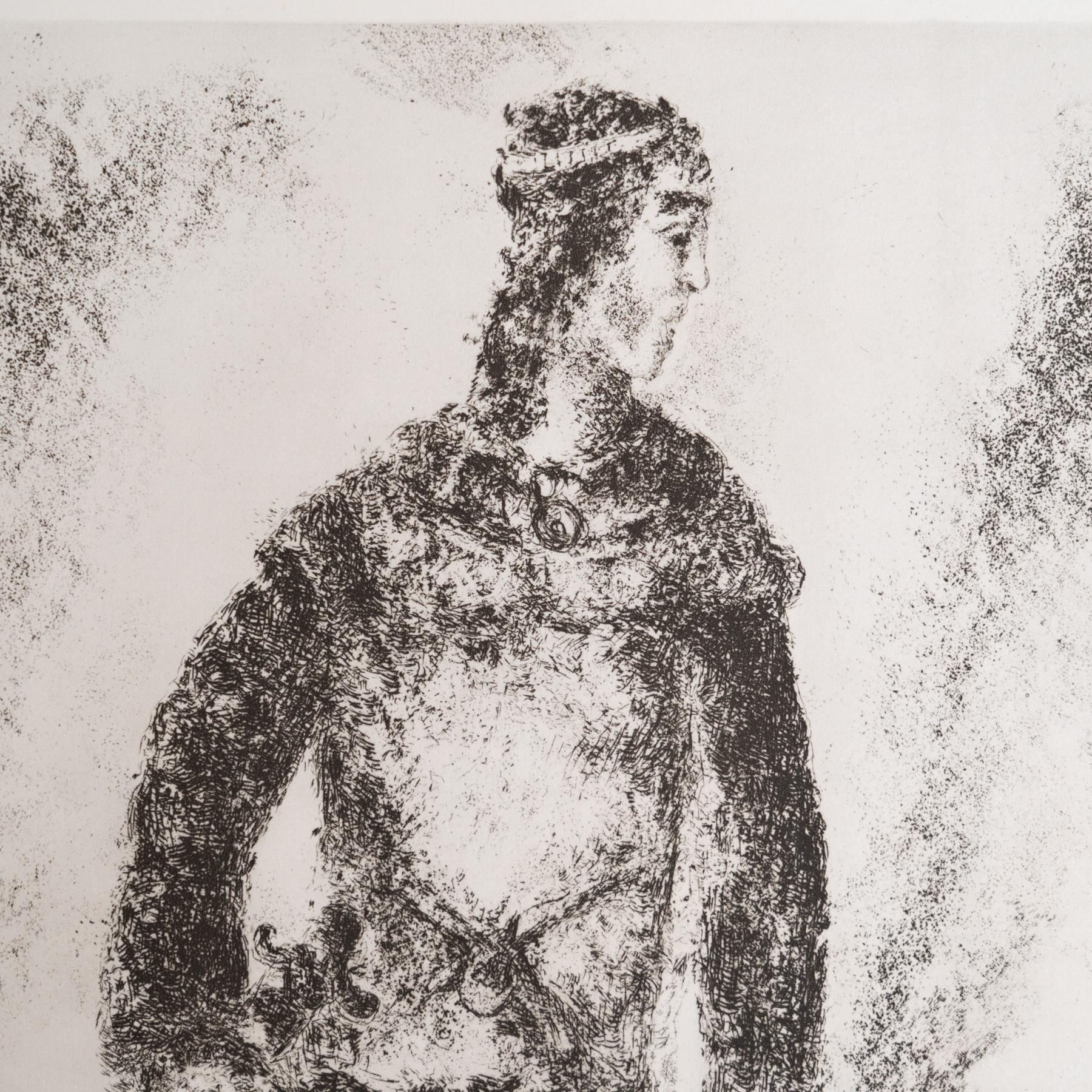 Heliograbado de Marc Chagall de su icónica serie bíblica, 1956 Francés en venta