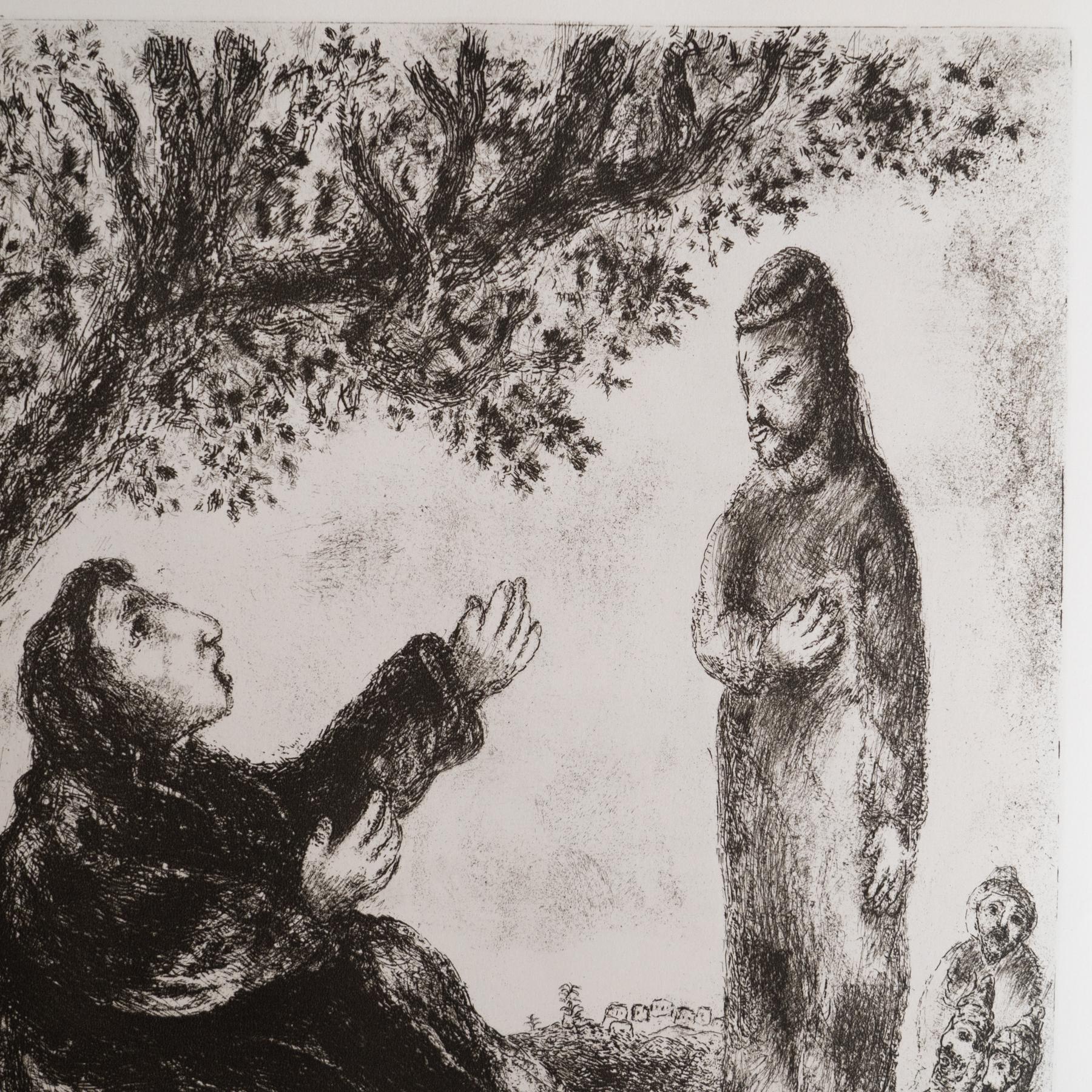 Français Marc Chagall, Heliogravure de sa série biblique emblématique, 1956 en vente