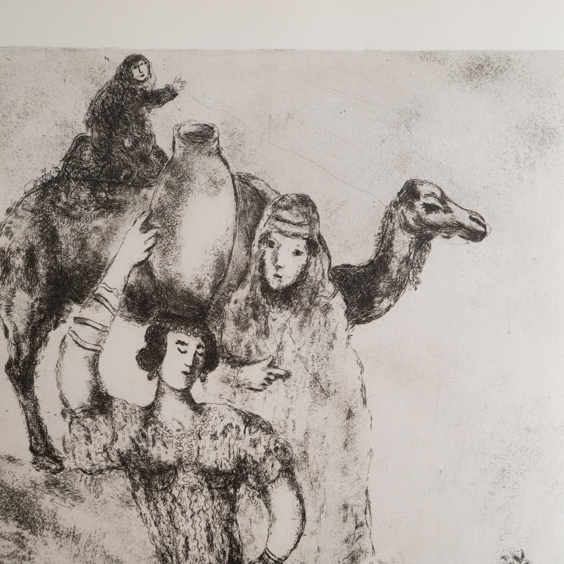 Heliograbado de Marc Chagall de su icónica serie bíblica, 1956 Francés en venta