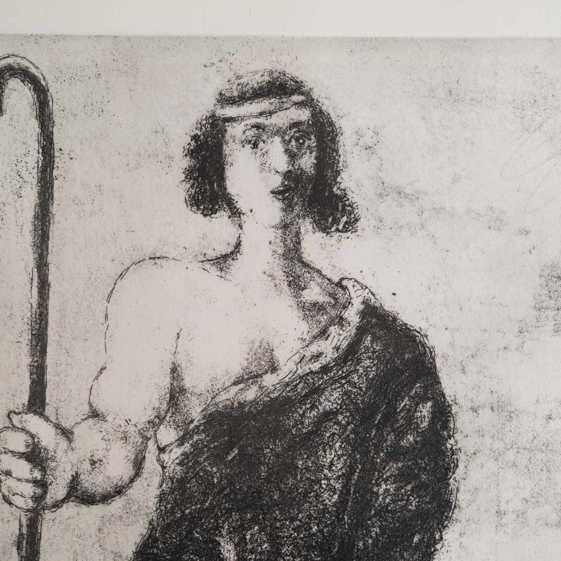 Heliograbado de Marc Chagall de su icónica serie bíblica, 1956 Francés en venta