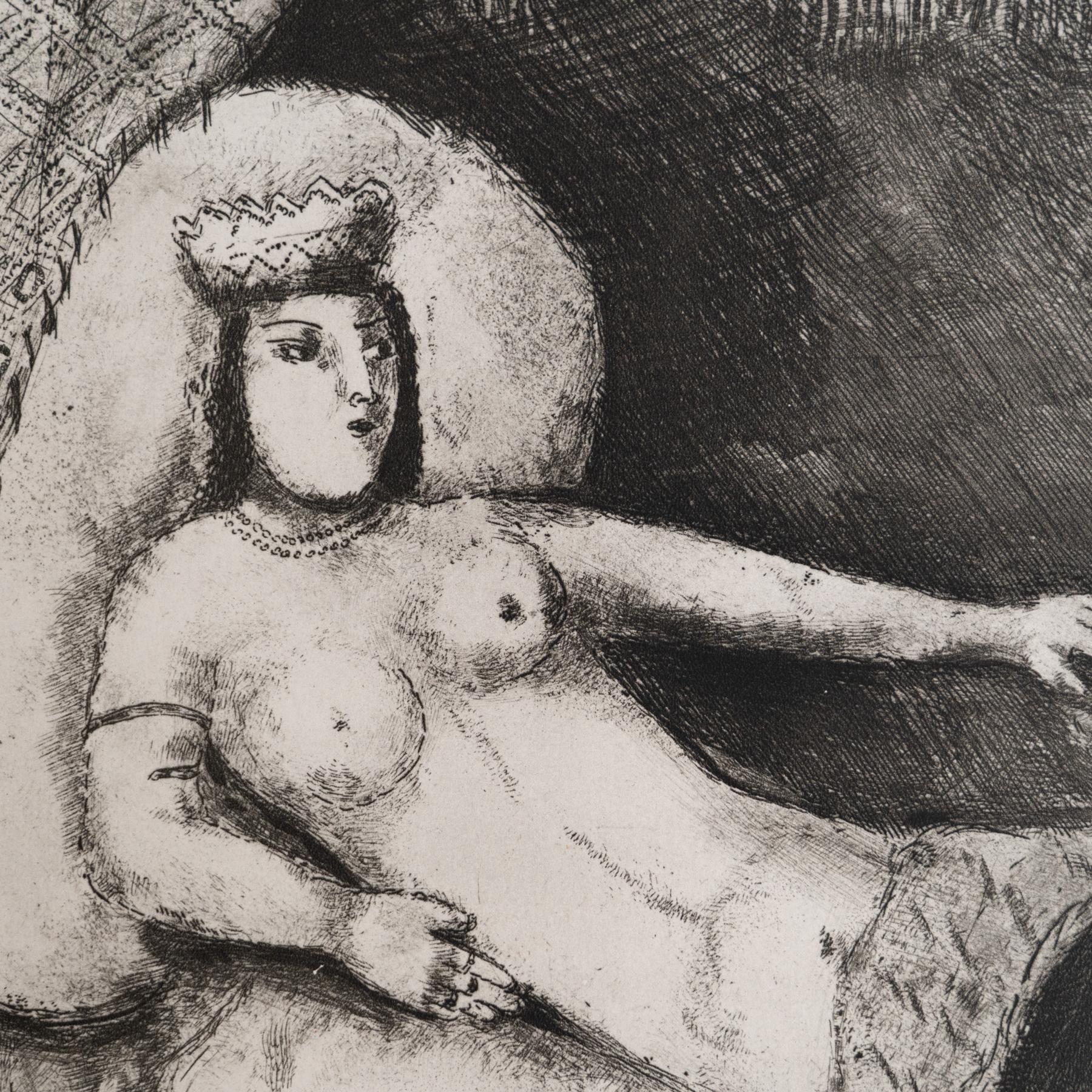 Heliograbado de Marc Chagall de su icónica serie bíblica, 1956 Francés en venta