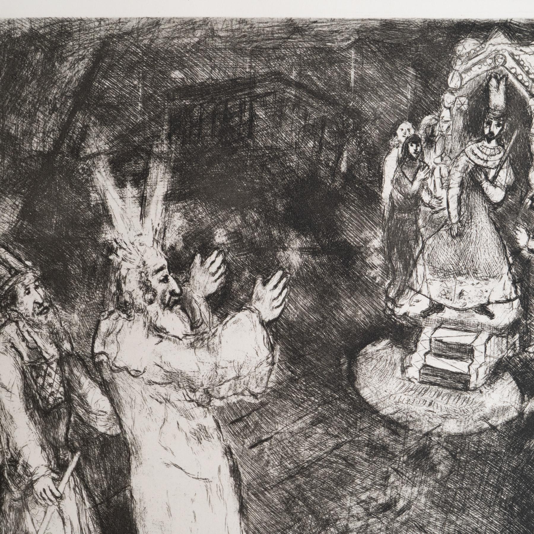 Heliograbado de Marc Chagall de su icónica serie bíblica, 1956 Francés en venta