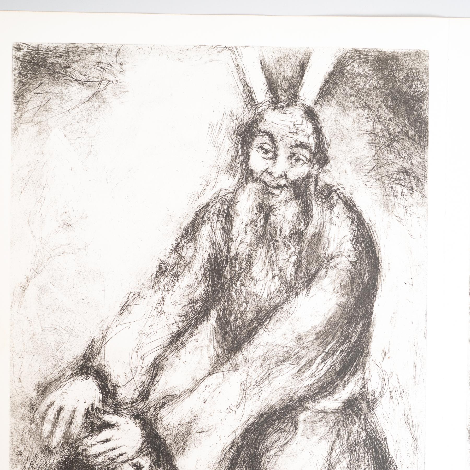 Heliograbado de Marc Chagall de su icónica serie bíblica, 1956 Francés en venta