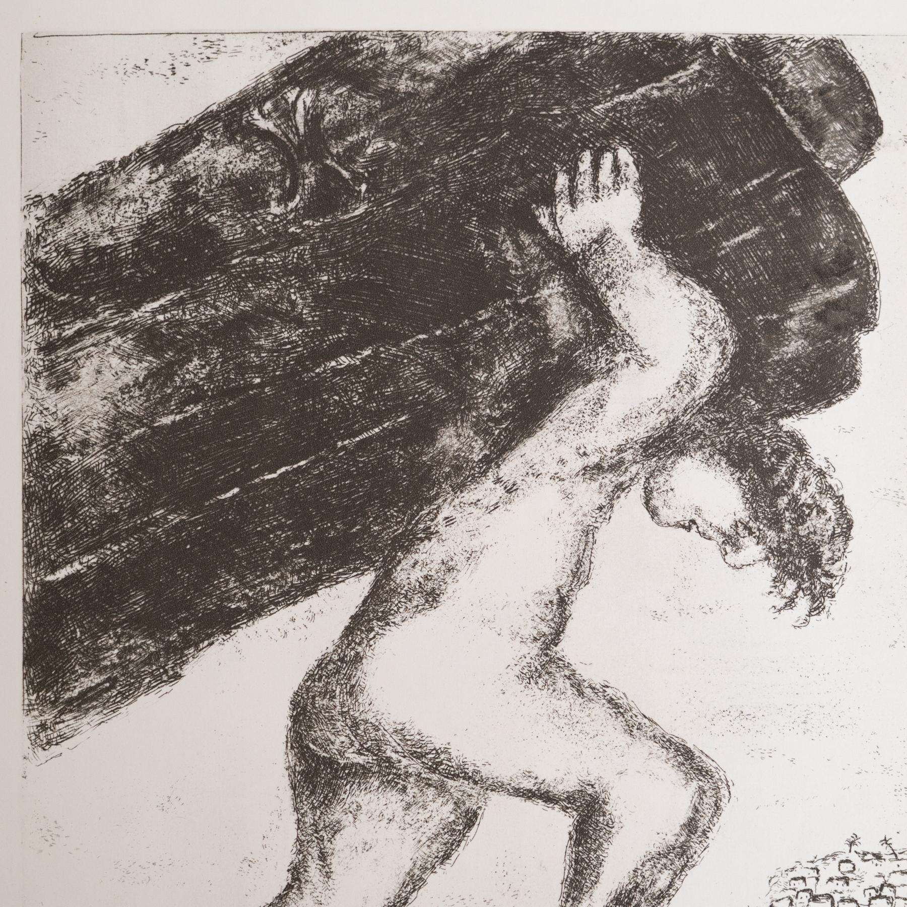 Heliograbado de Marc Chagall de su icónica serie bíblica, 1956 Francés en venta