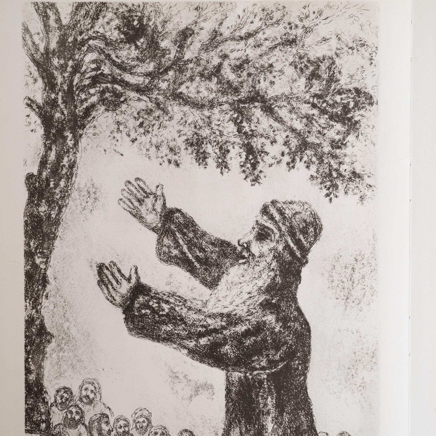 Heliograbado de Marc Chagall de su icónica serie bíblica, 1956 Francés en venta