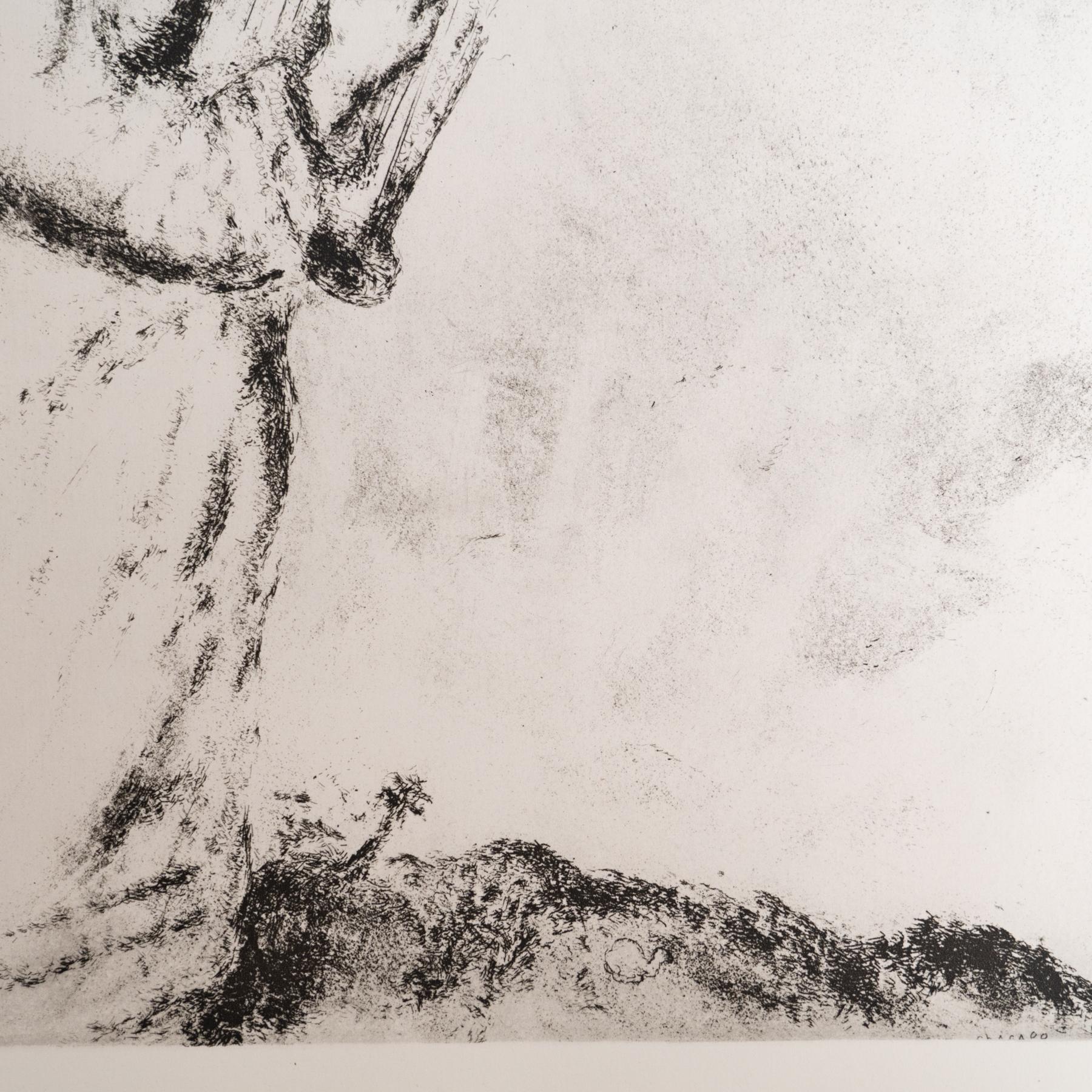 Heliograbado de Marc Chagall de su icónica serie bíblica, 1956 en Bueno estado para la venta en Barcelona, Barcelona
