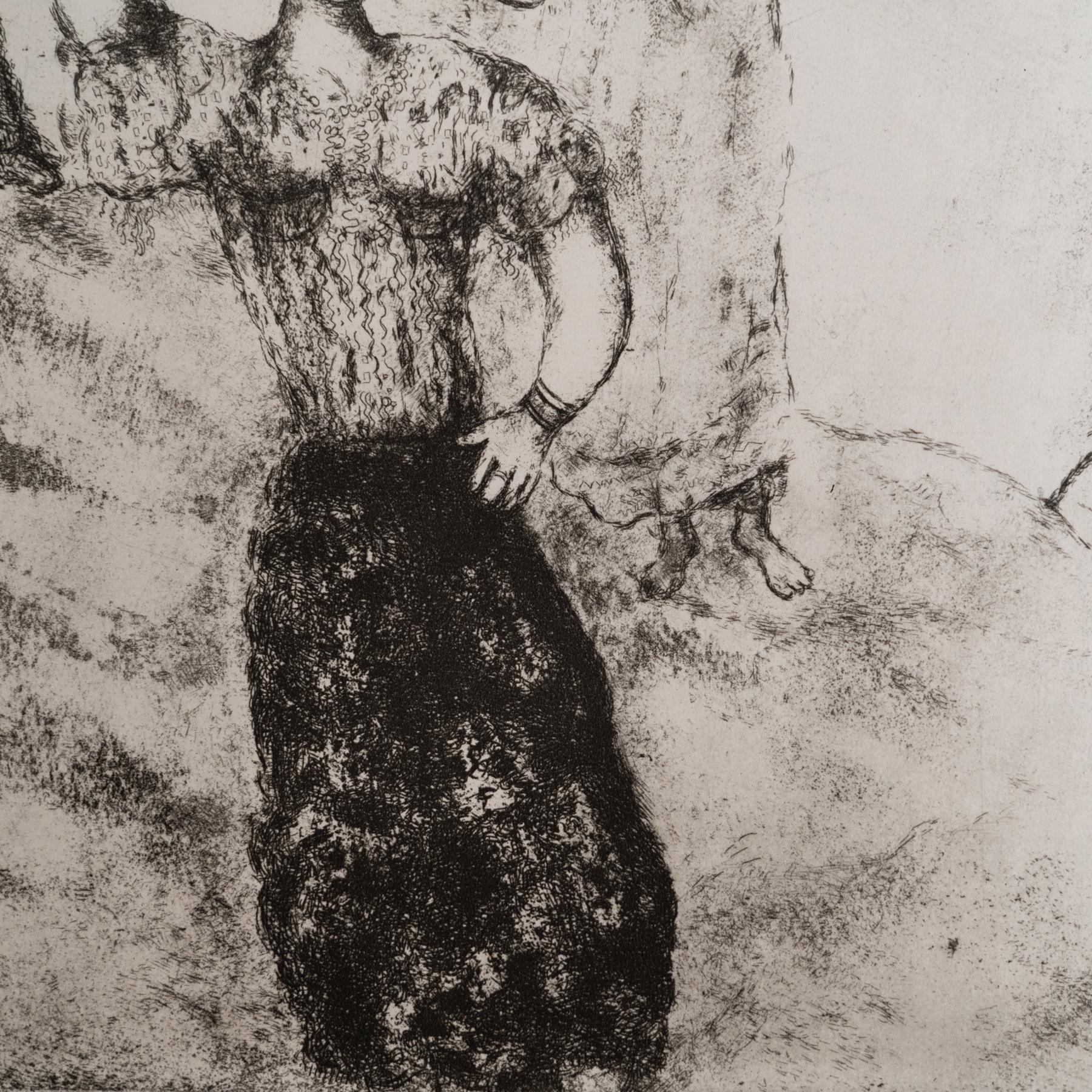 Heliograbado de Marc Chagall de su icónica serie bíblica, 1956 en Bueno estado para la venta en Barcelona, Barcelona