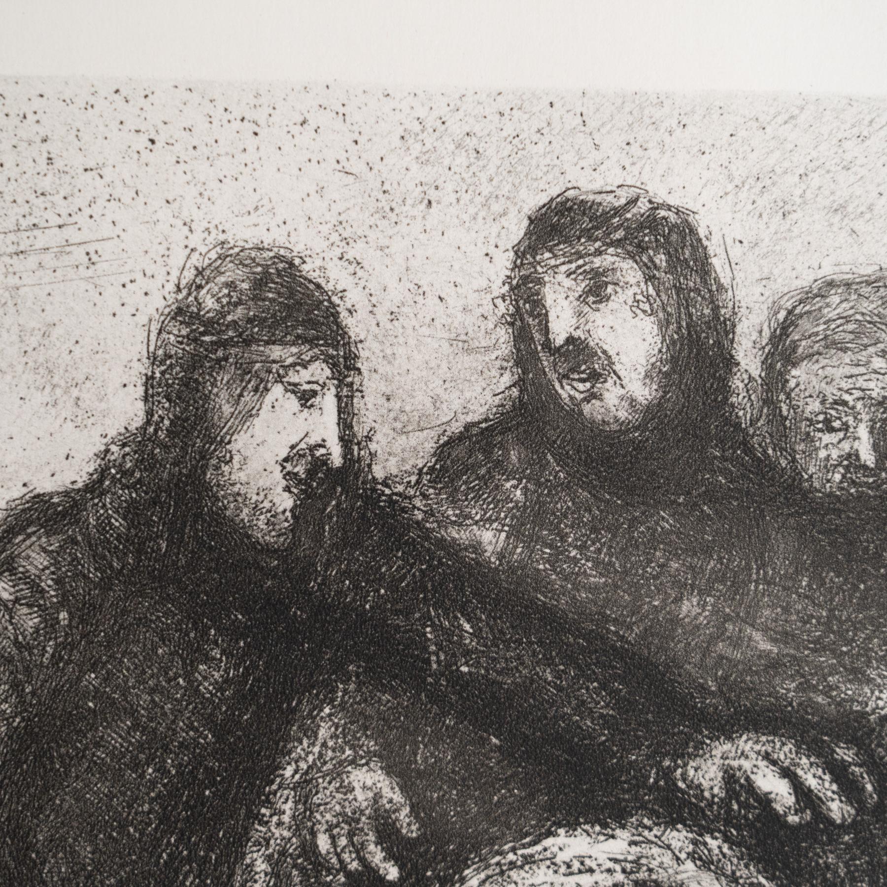 Heliograbado de Marc Chagall de su icónica serie bíblica, 1956 en Bueno estado para la venta en Barcelona, Barcelona