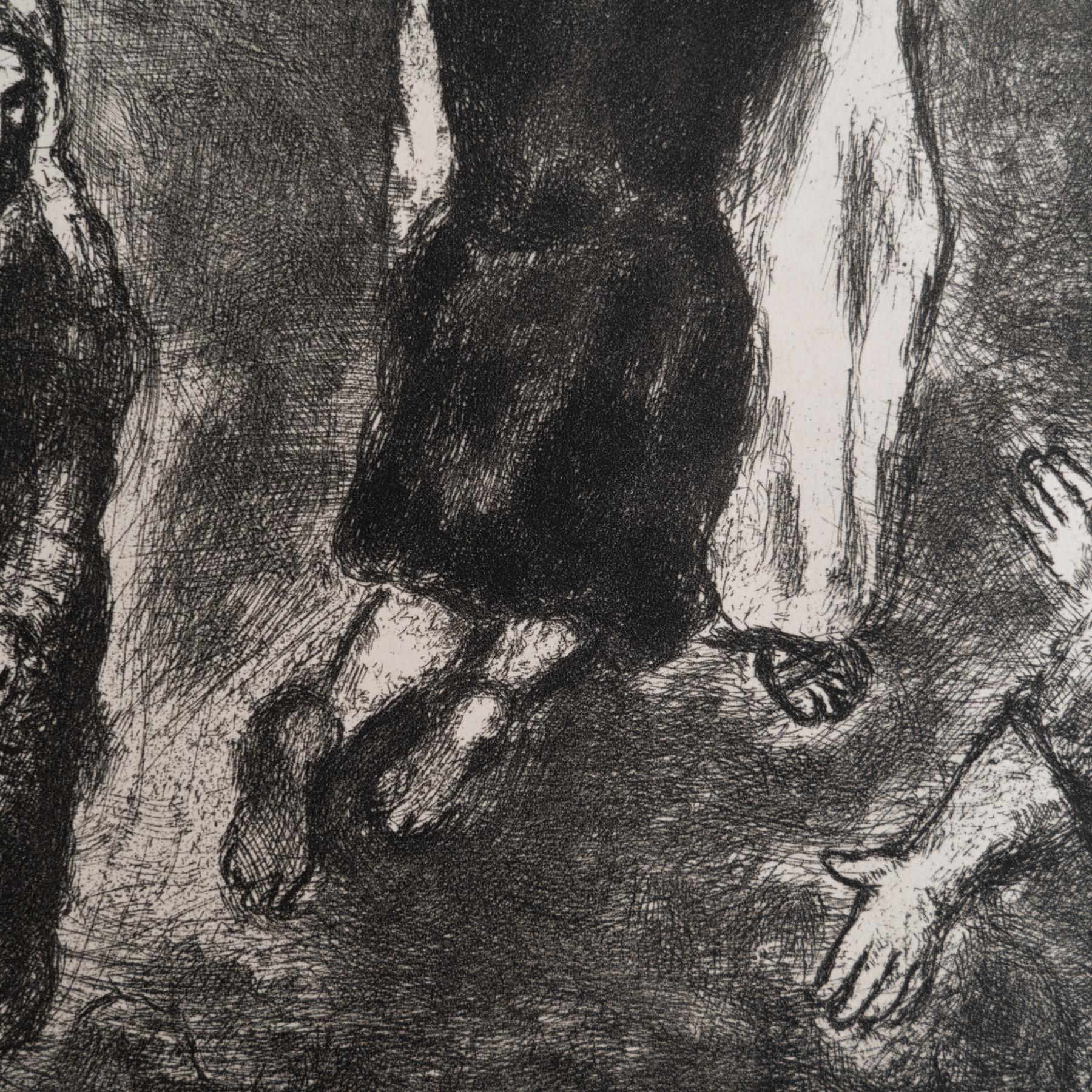 Heliograbado de Marc Chagall de su icónica serie bíblica, 1956 en Bueno estado para la venta en Barcelona, Barcelona