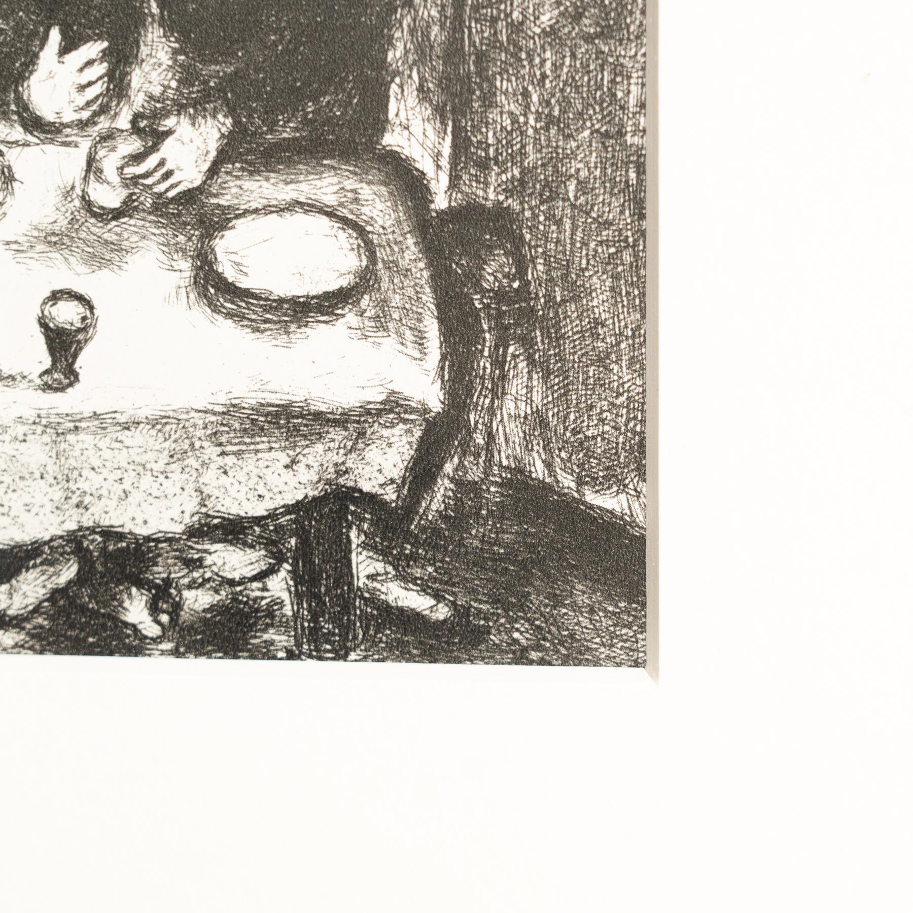 Heliograbado de Marc Chagall de su icónica serie bíblica, 1956 en Bueno estado para la venta en Barcelona, Barcelona