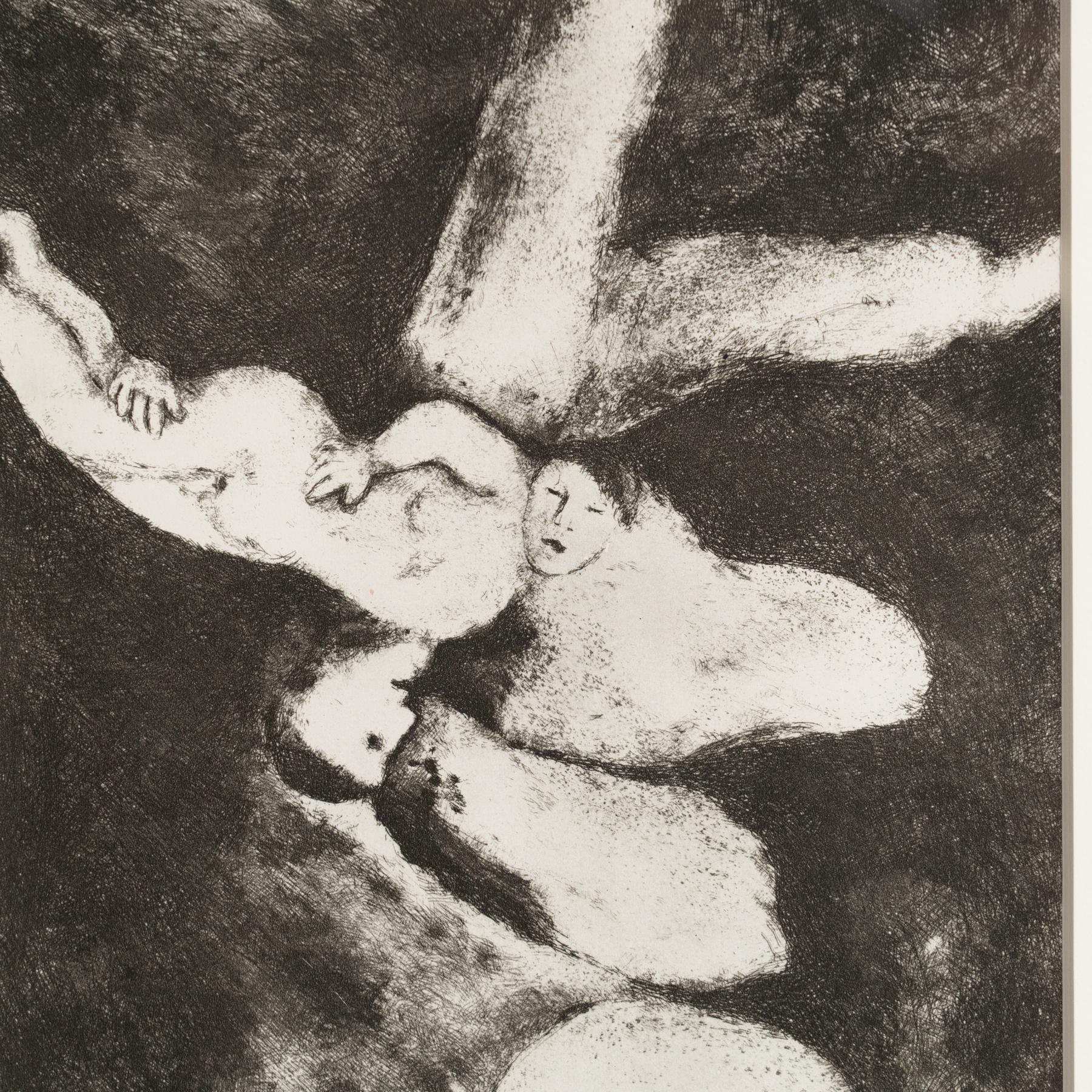 Heliograbado de Marc Chagall de su icónica serie bíblica, 1956 en Bueno estado para la venta en Barcelona, Barcelona