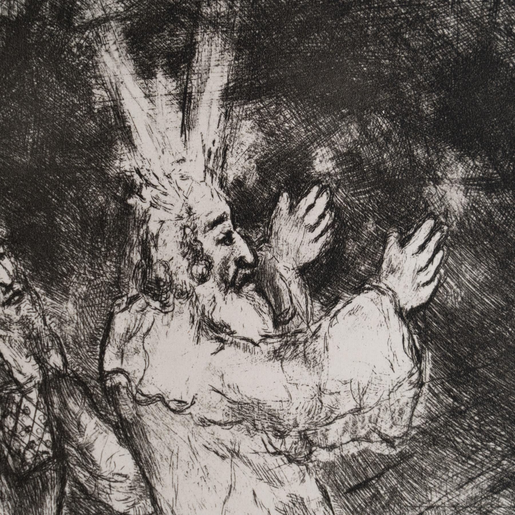 Heliograbado de Marc Chagall de su icónica serie bíblica, 1956 mediados del siglo XX en venta