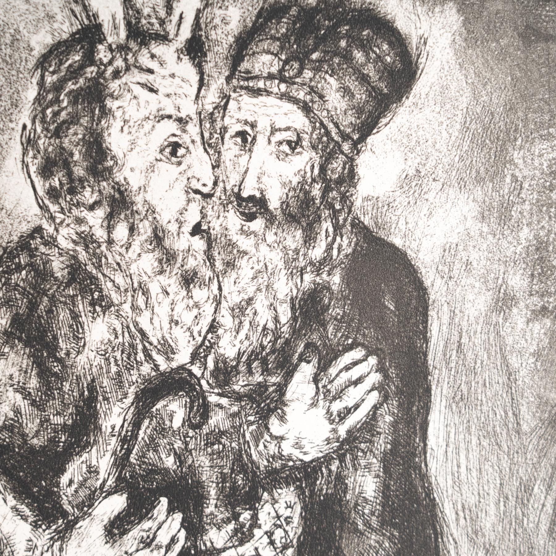 Heliograbado de Marc Chagall de su icónica serie bíblica, 1956 mediados del siglo XX en venta