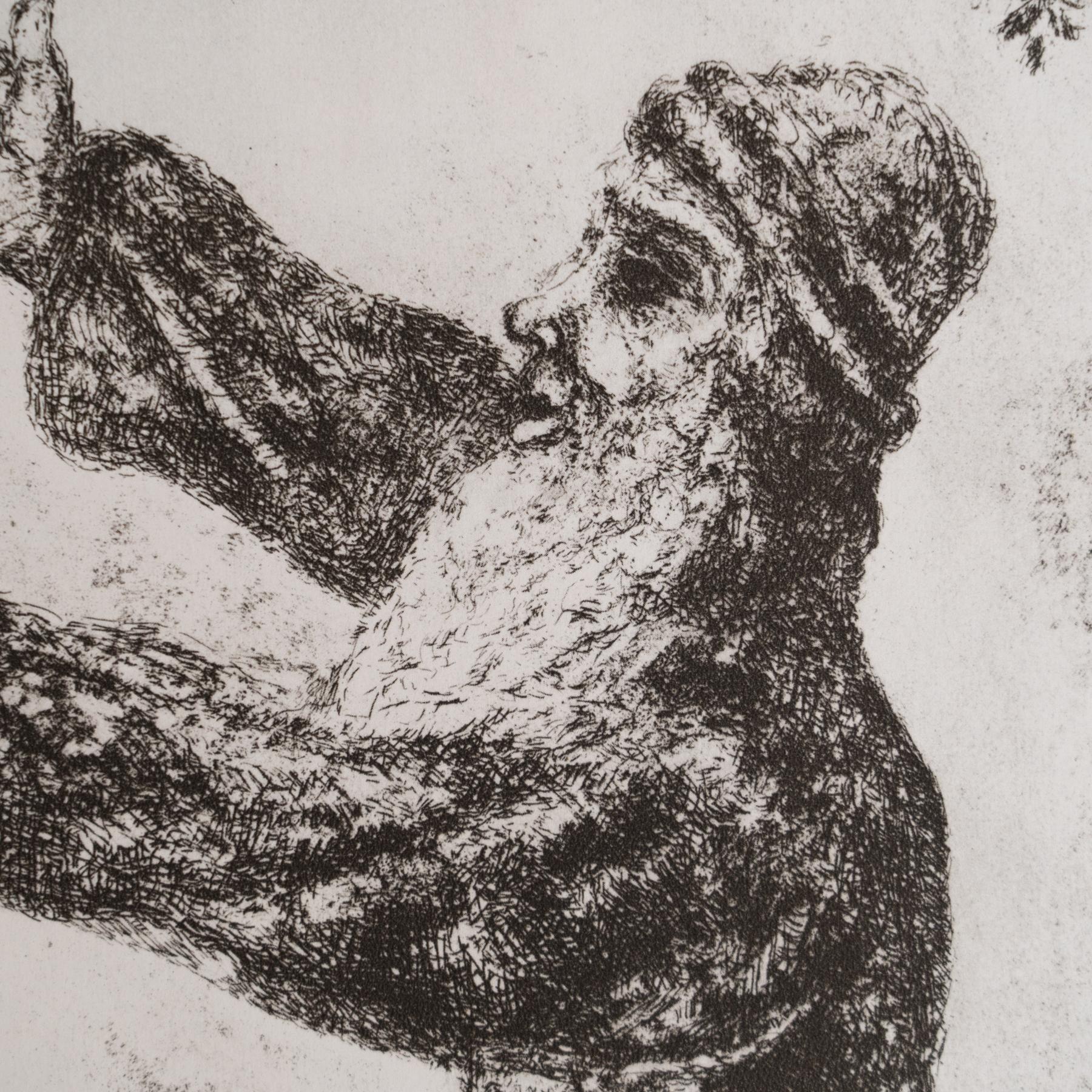 Heliograbado de Marc Chagall de su icónica serie bíblica, 1956 mediados del siglo XX en venta