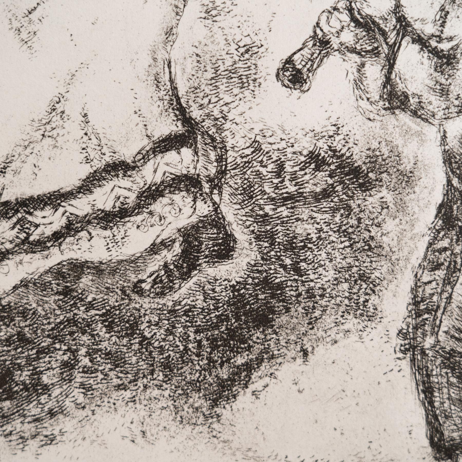 Heliograbado de Marc Chagall de su icónica serie bíblica, 1956 Papel en venta