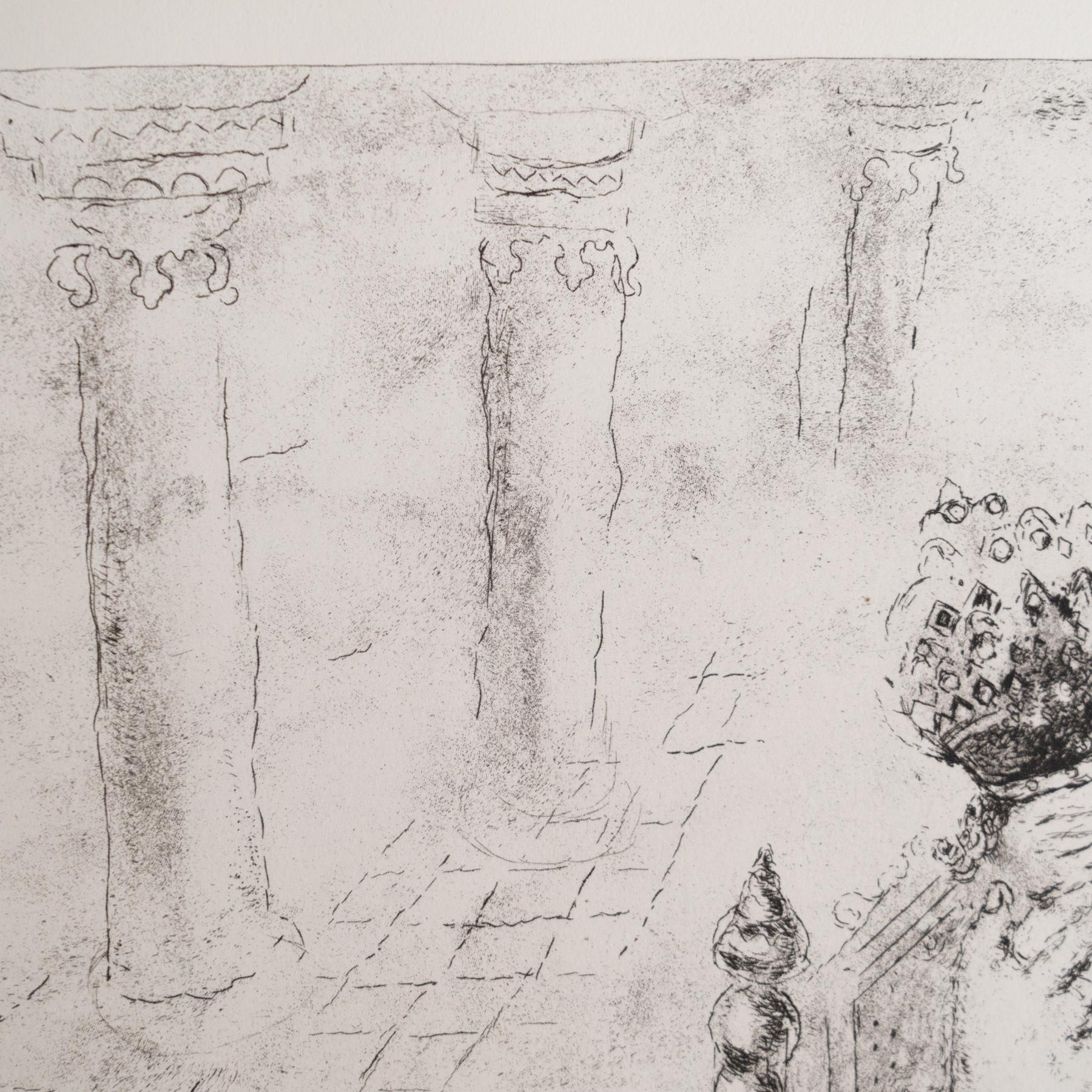 Heliograbado de Marc Chagall de su icónica serie bíblica, 1956 Papel en venta