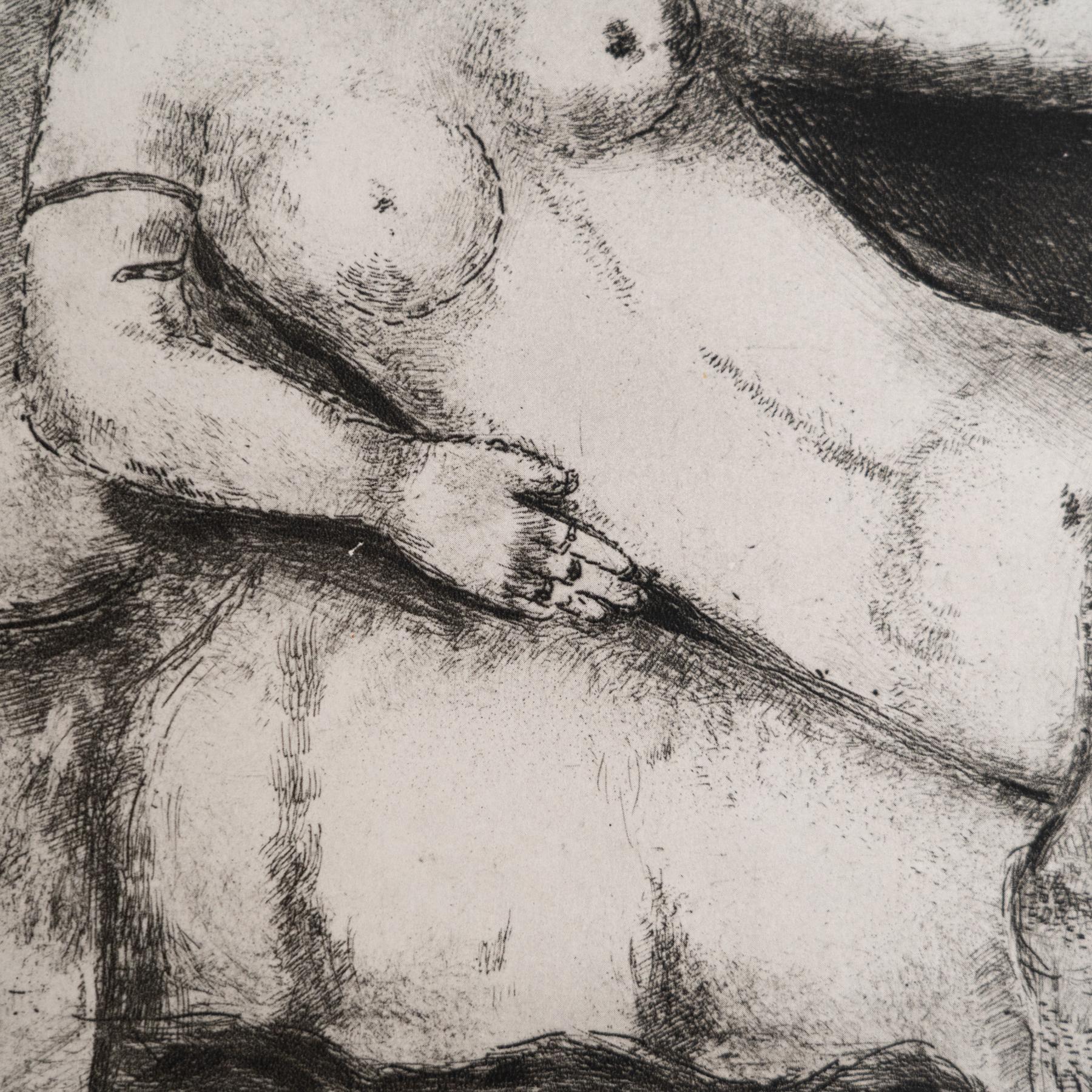 Heliograbado de Marc Chagall de su icónica serie bíblica, 1956 Papel en venta