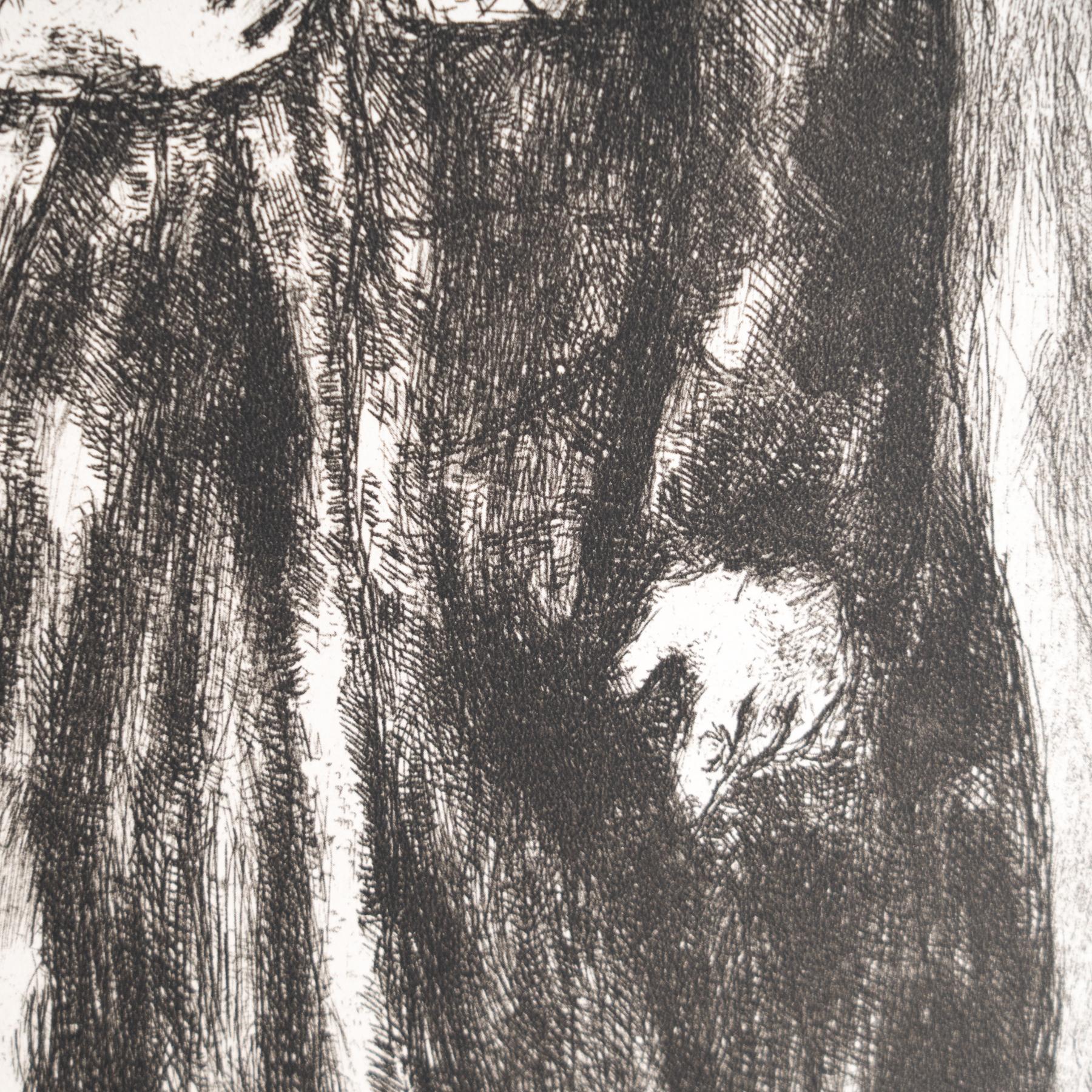 Heliograbado de Marc Chagall de su icónica serie bíblica, 1956 Papel en venta